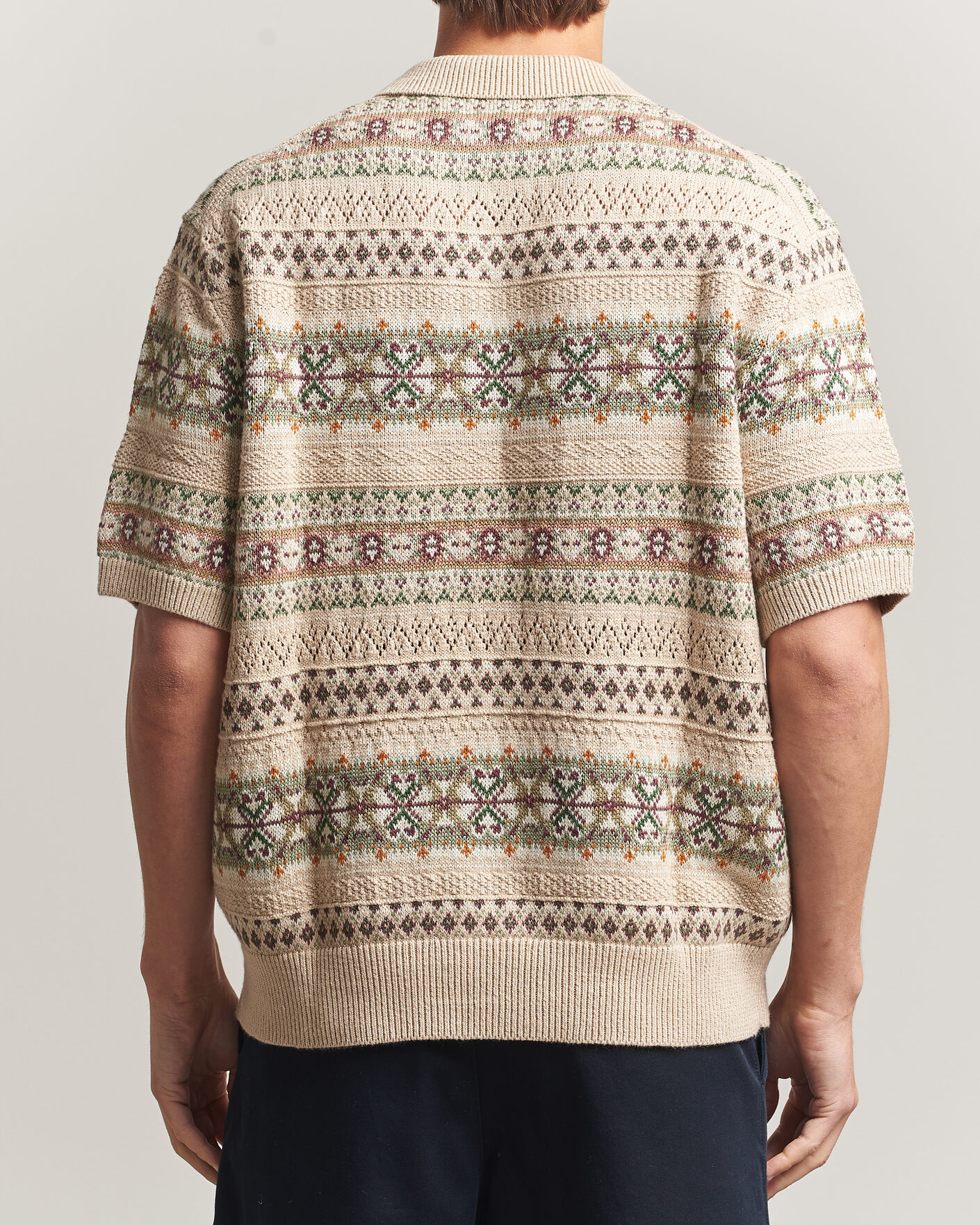 Heren | Truien | Polo Ralph Lauren | Cotton/Linen Fairisle Polo Tan Combo