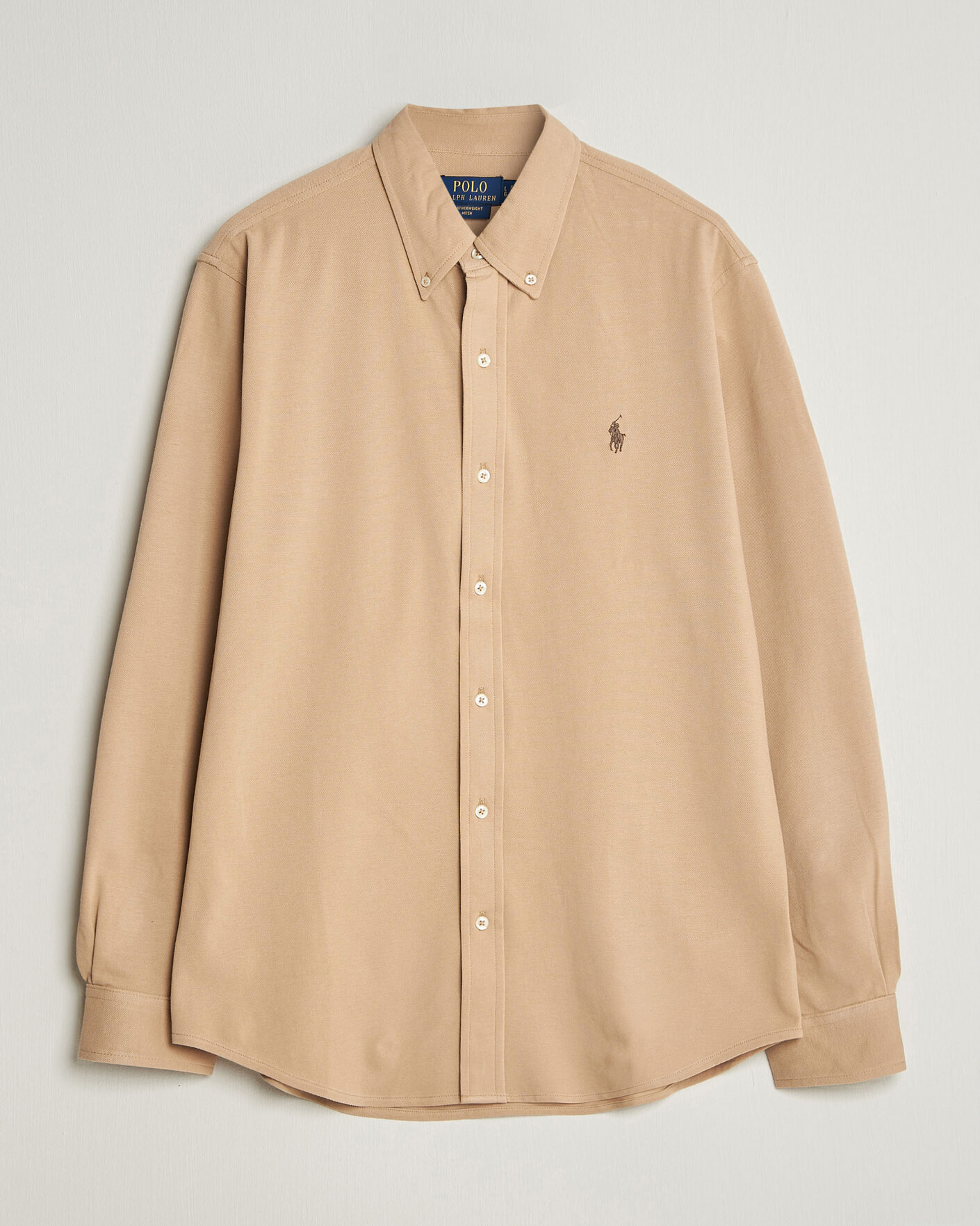 Heren | Overhemden | Polo Ralph Lauren | Featherweight Mesh Shirt Vintage Khaki