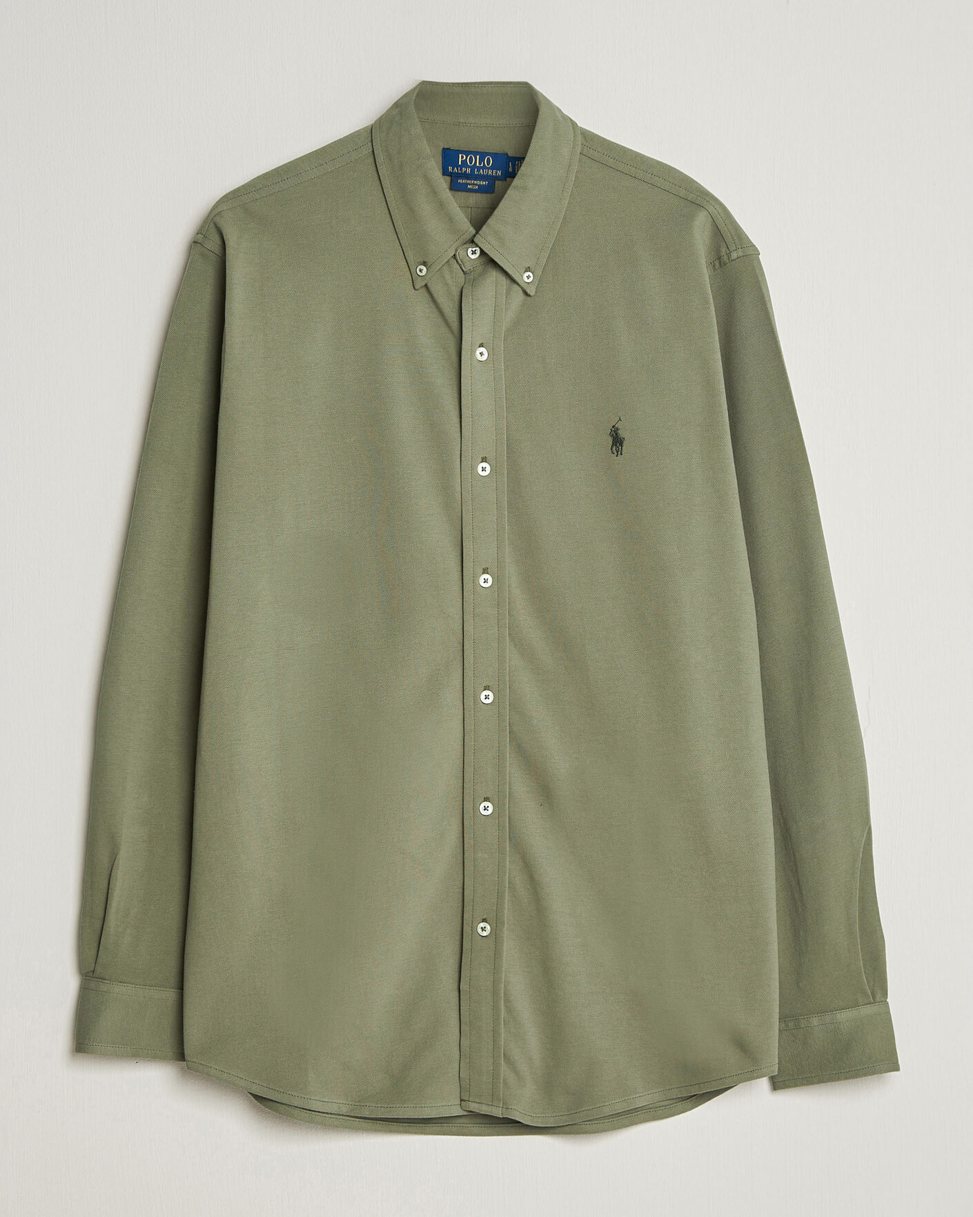 Heren | Overhemden | Polo Ralph Lauren | Featherweight Mesh Shirt Cruise Olive