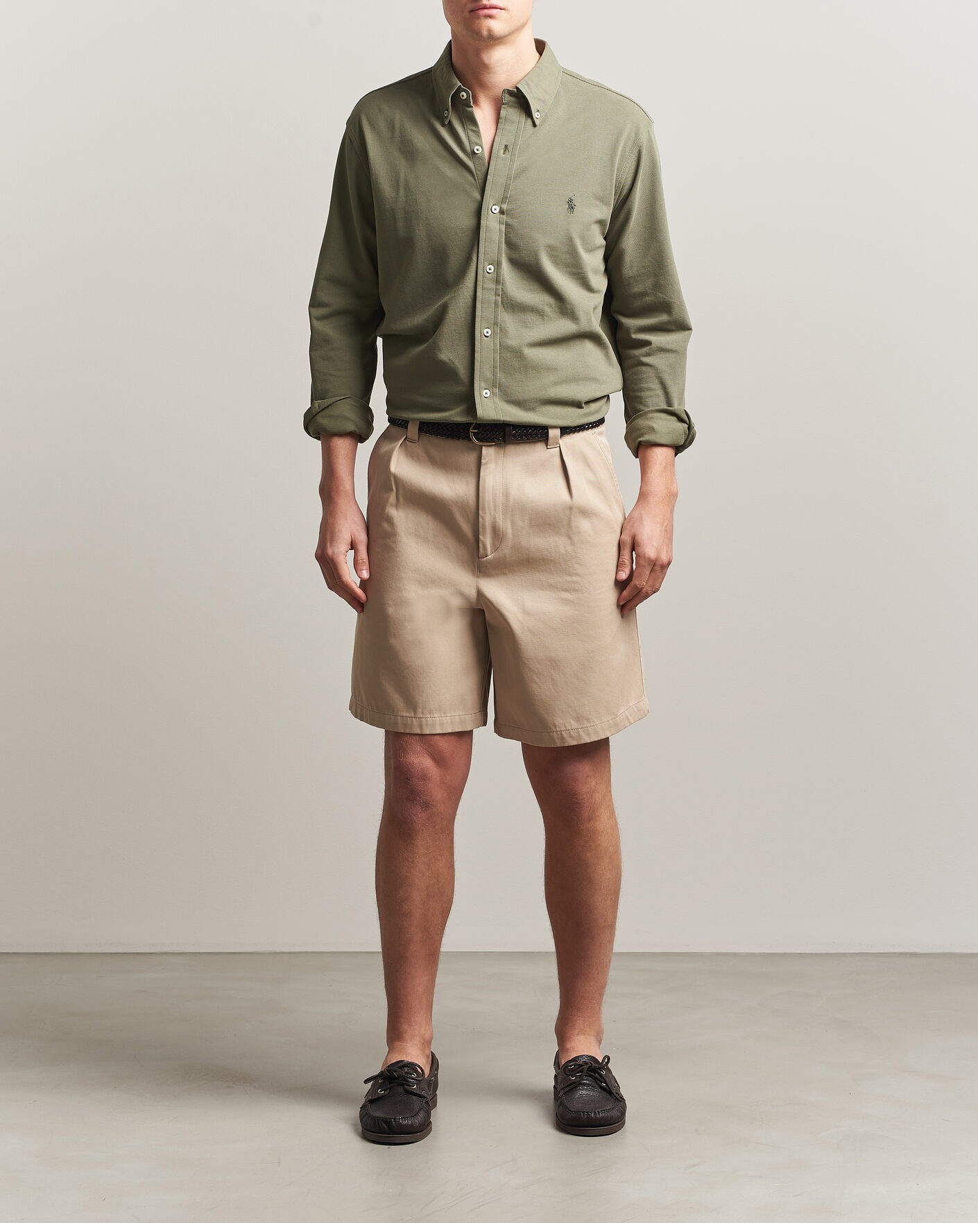 Heren | Overhemden | Polo Ralph Lauren | Featherweight Mesh Shirt Cruise Olive