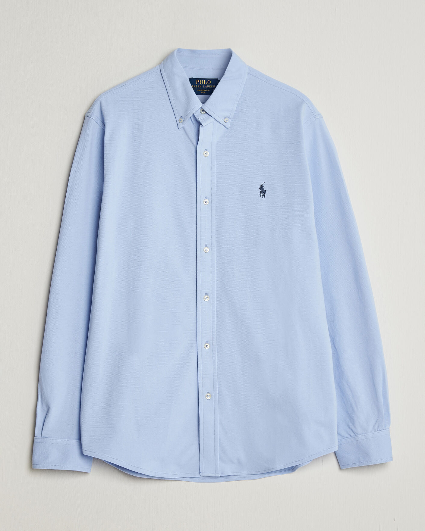 Heren | Overhemden | Polo Ralph Lauren | Featherweight Mesh Shirt Pebble Blue