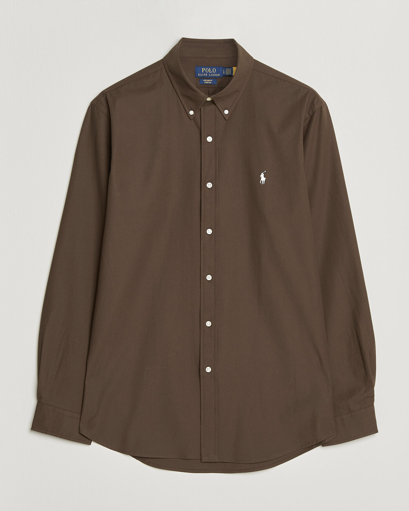 Heren | Overhemden | Polo Ralph Lauren | Custom Fit Poplin Shirt Nutmeg Brown