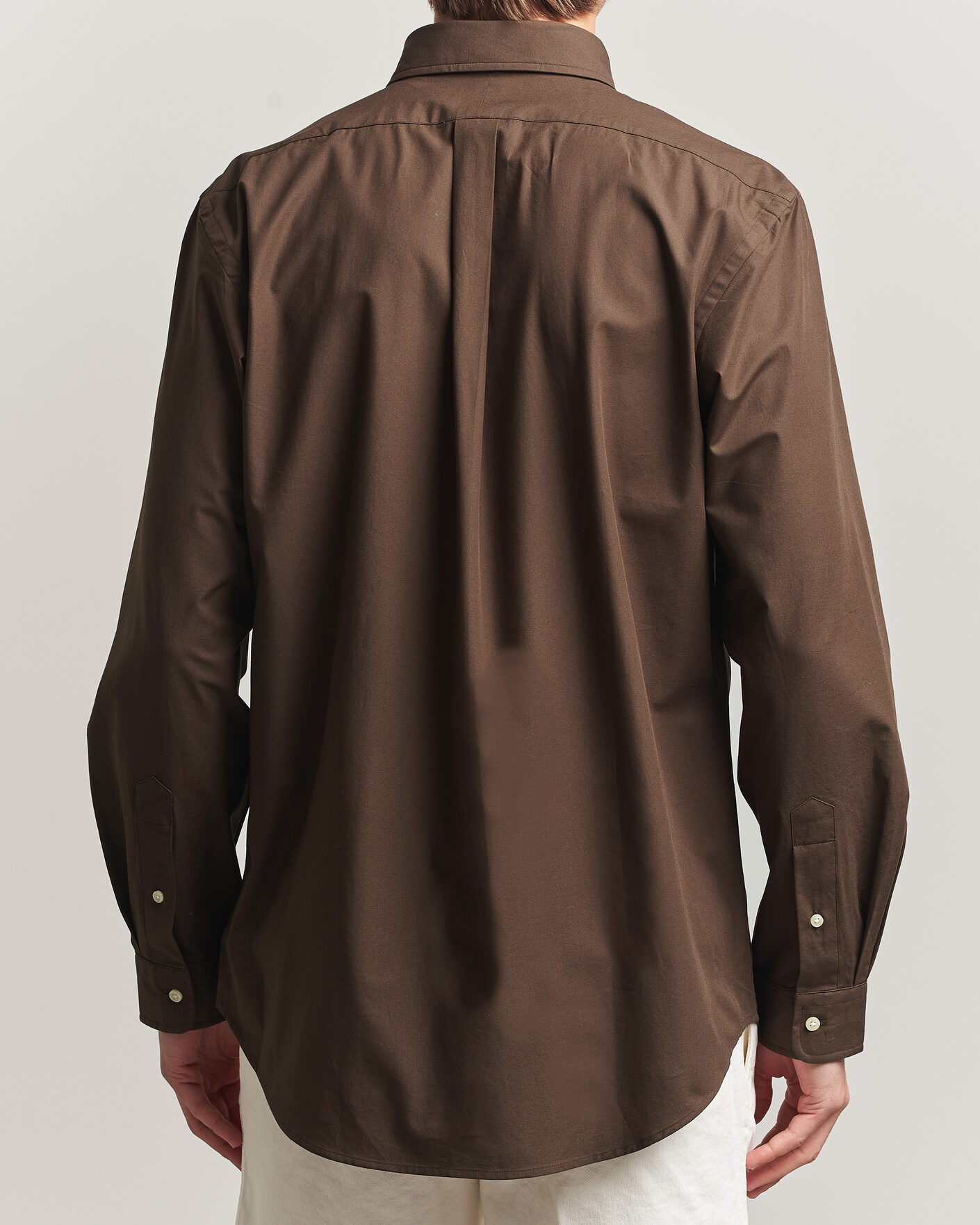 Heren | Overhemden | Polo Ralph Lauren | Custom Fit Poplin Shirt Nutmeg Brown