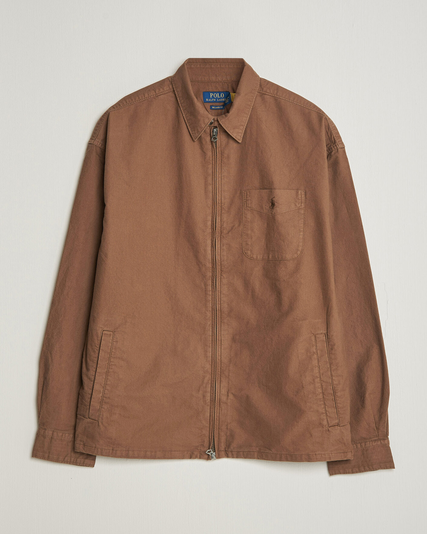 Heren | Overhemden | Polo Ralph Lauren | Osaca Oxford Zip Overshirt Chestnut