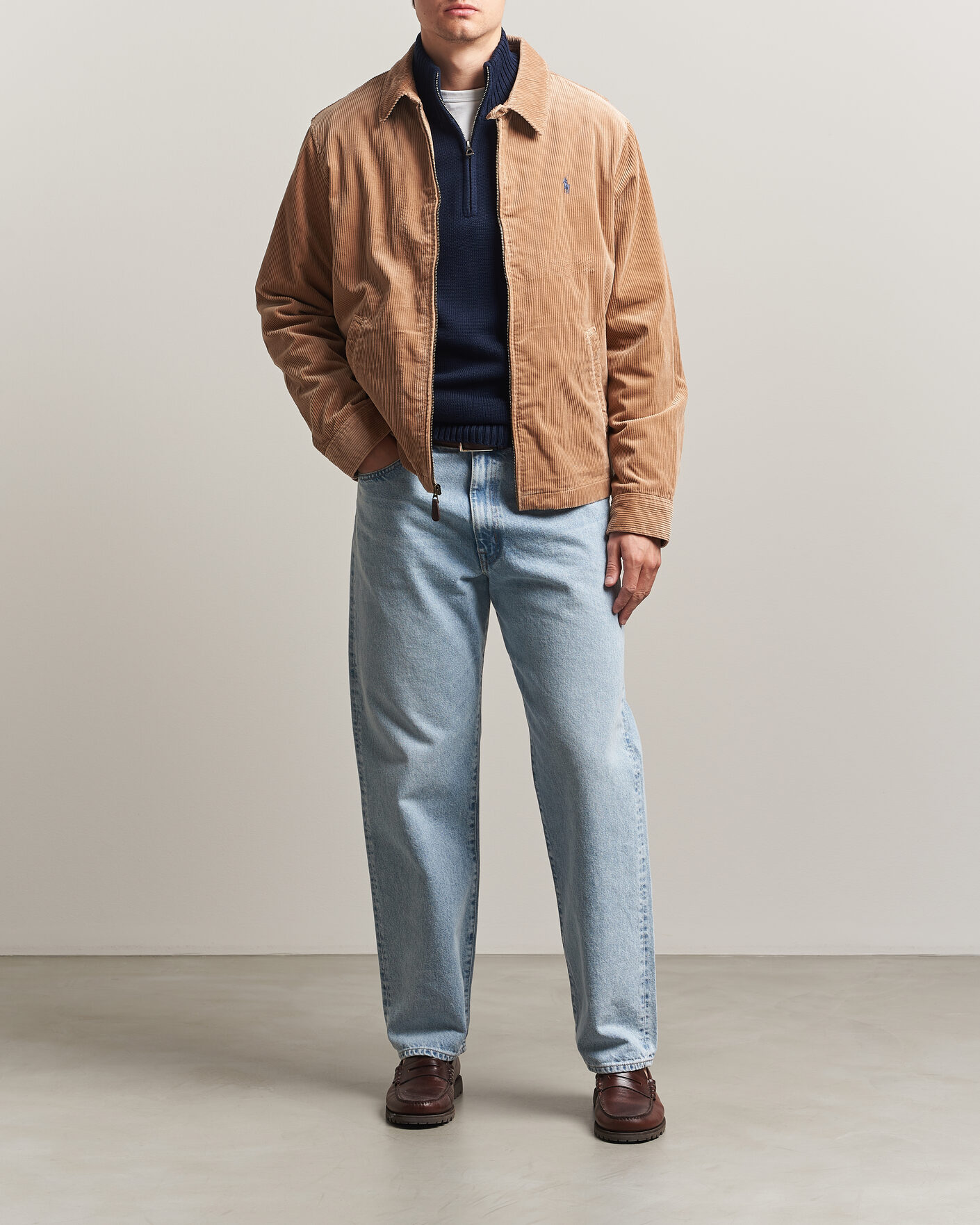 Heren | Jassen | Polo Ralph Lauren | Wale Corduroy Windbreaker Vintage Khaki