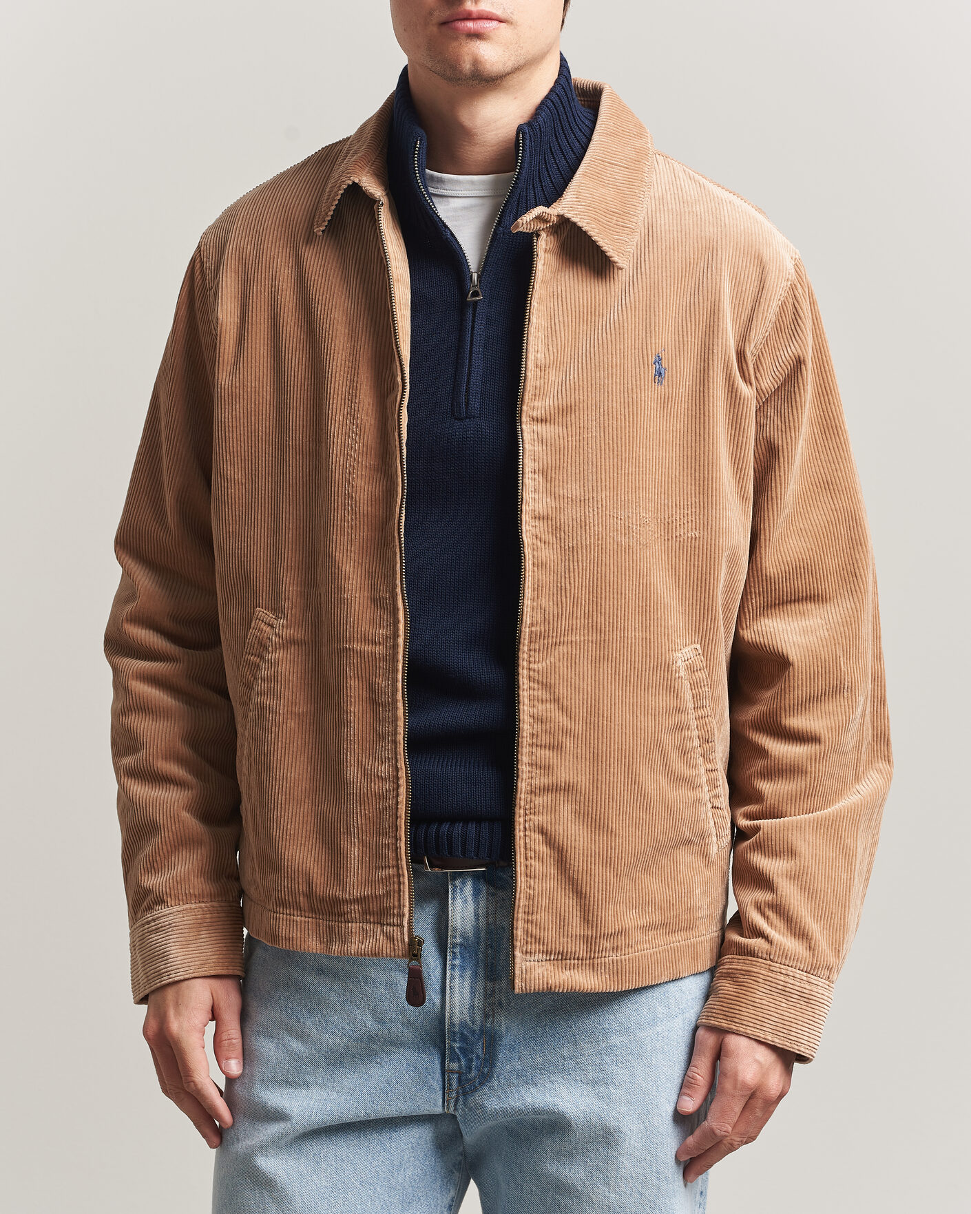 Heren | Jassen | Polo Ralph Lauren | Wale Corduroy Windbreaker Vintage Khaki