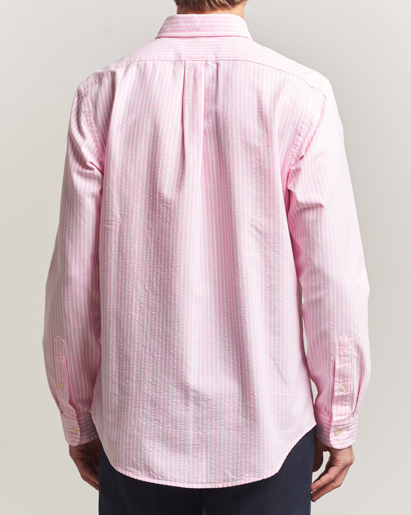 Heren | Overhemden | Polo Ralph Lauren | Custom Fit Seersucker/Oxford Stripe Shirt New Rose