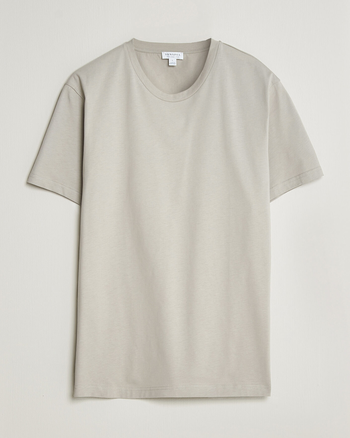 Heren | T-shirts | Sunspel | Riviera Midweight T-Shirt Ash