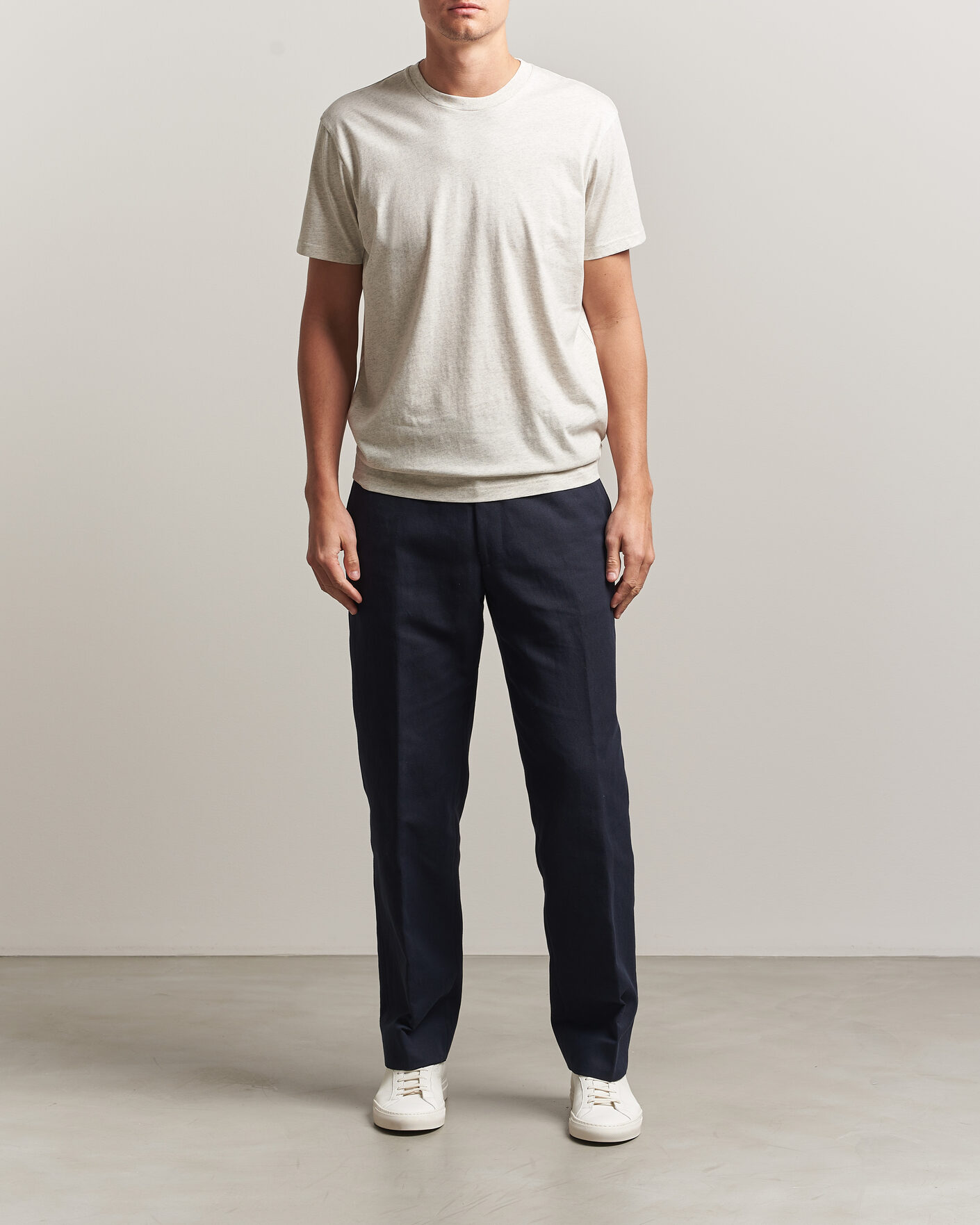 Heren | T-shirts | Sunspel | Riviera Midweight T-Shirt Archive White