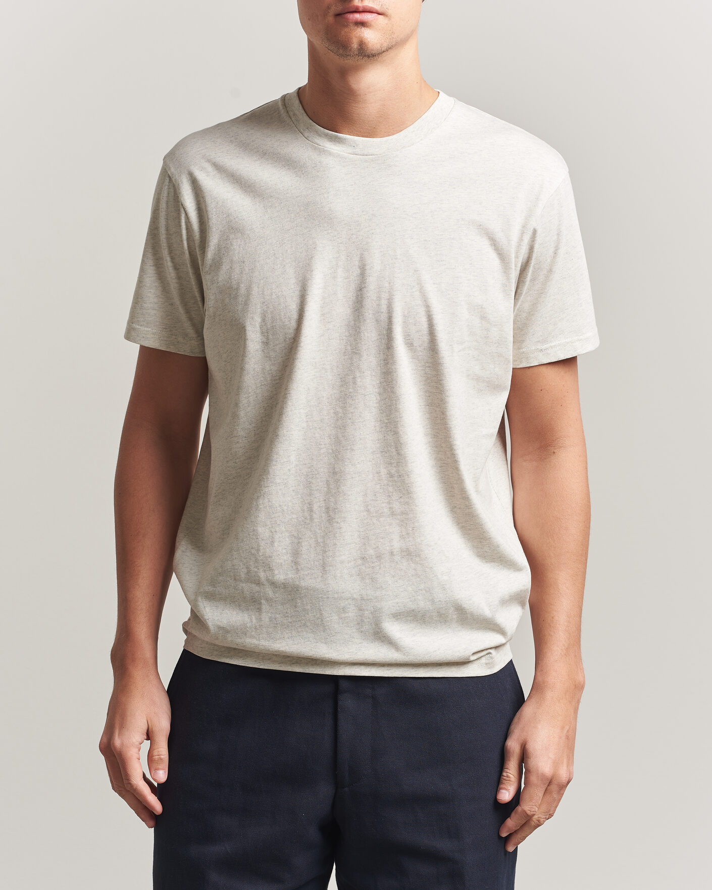 Heren | T-shirts | Sunspel | Riviera Midweight T-Shirt Archive White