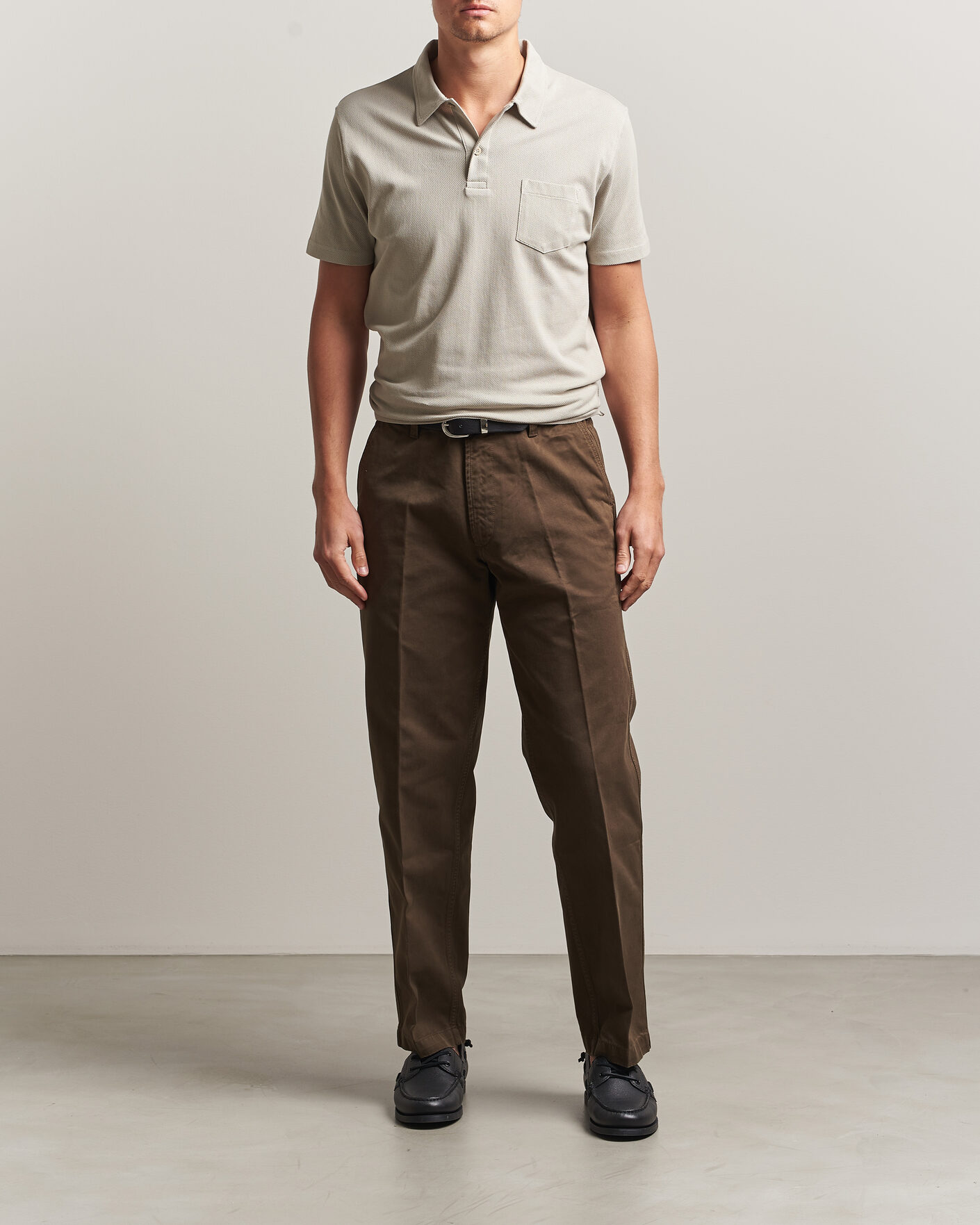 Heren | Polo's | Sunspel | Riviera Polo Shirt Ash