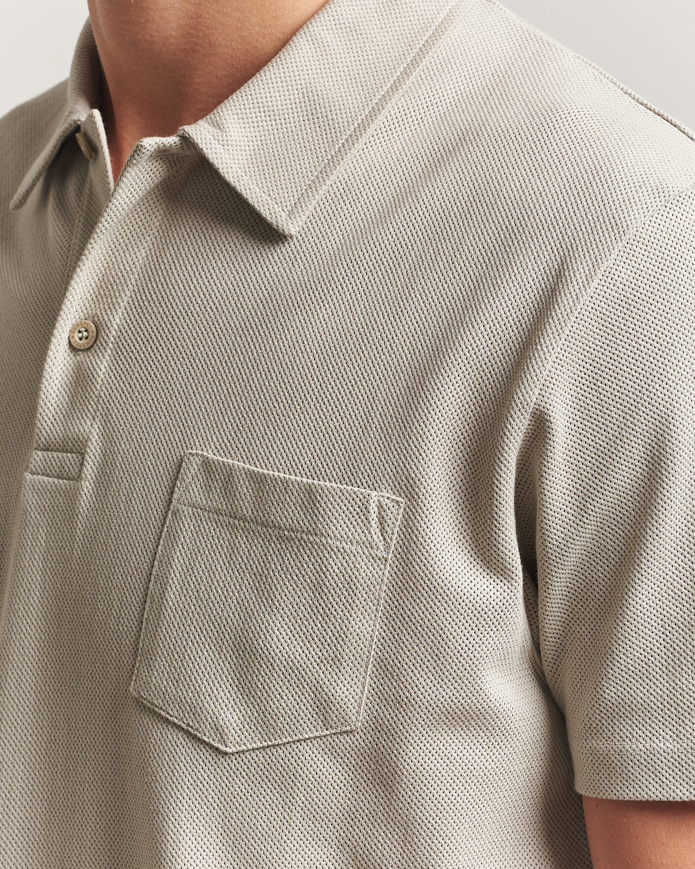 Heren | Polo's | Sunspel | Riviera Polo Shirt Ash