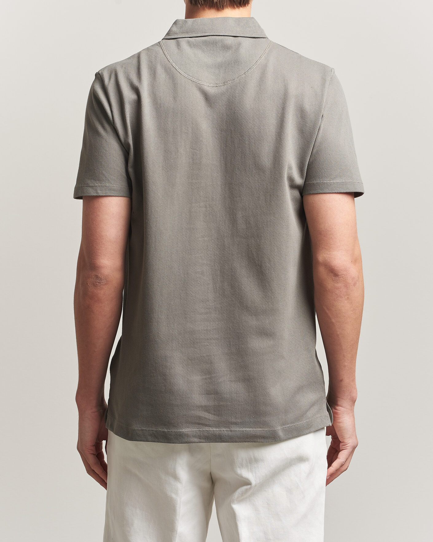 Heren | Polo's | Sunspel | Riviera Polo Shirt Fossil Grey