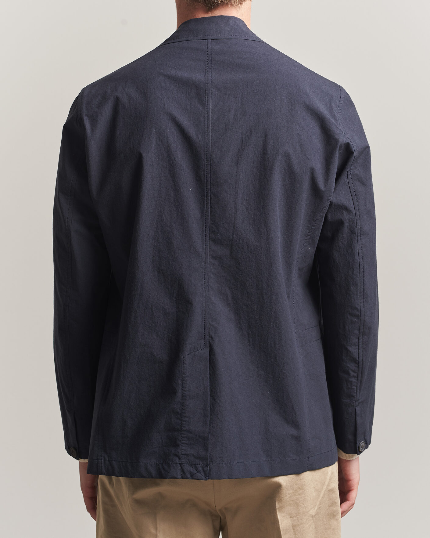 Heren | Blazers | Sunspel | Lightweight Poplin Jacket Blazer Navy