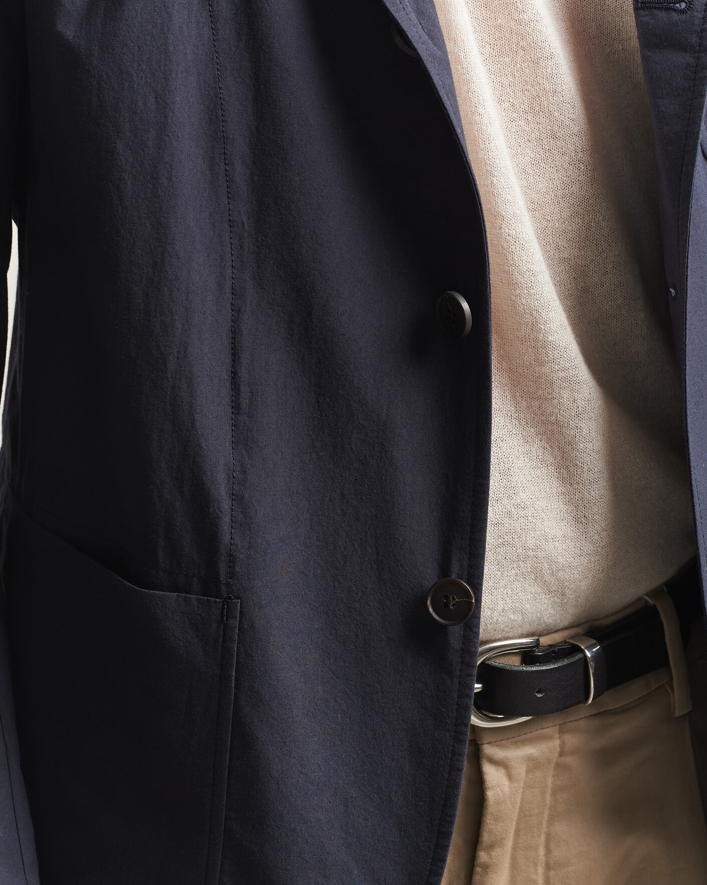 Heren | Blazers | Sunspel | Lightweight Poplin Jacket Blazer Navy