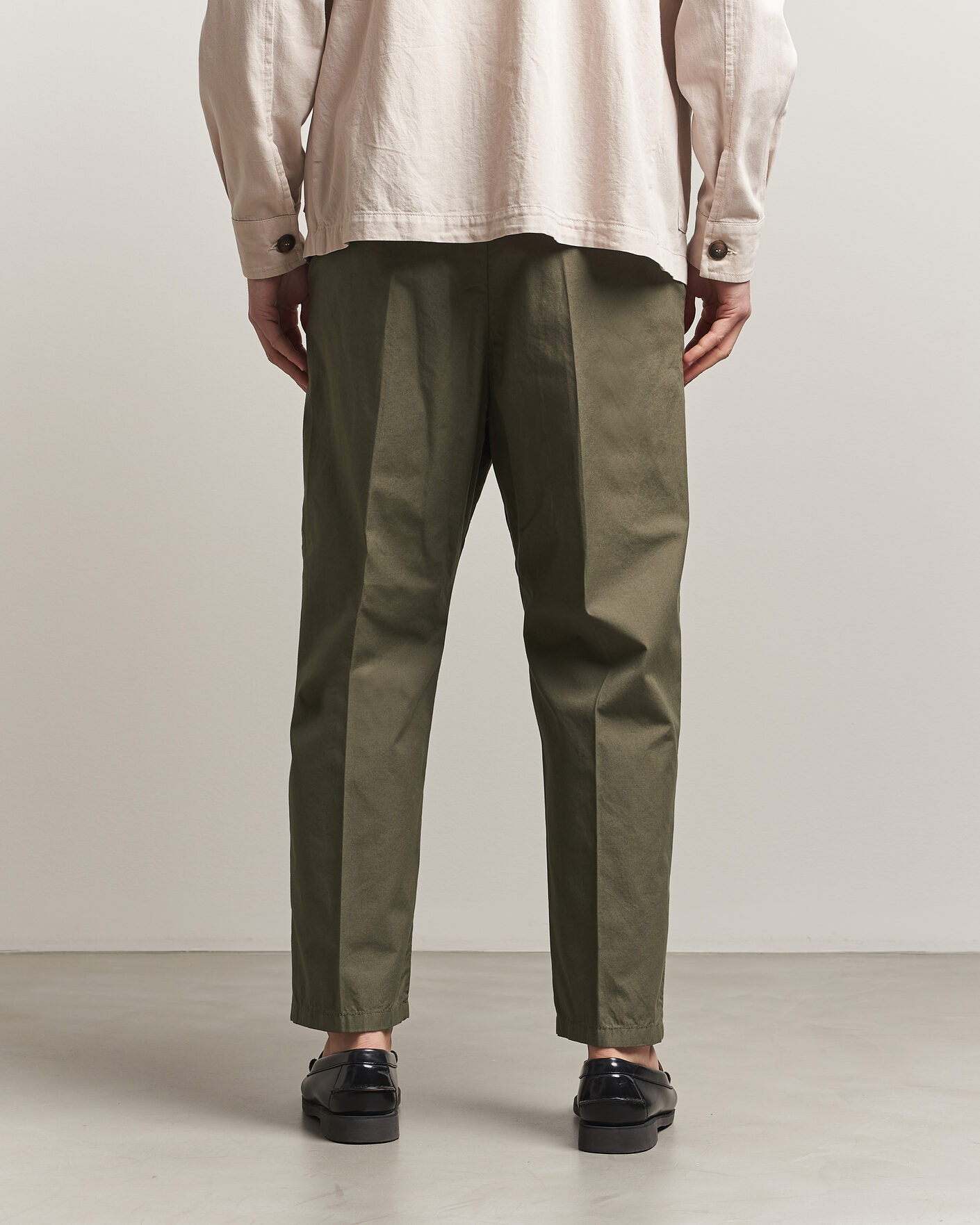 Heren | Broeken | Massimo Alba | Stan Pleated Chinos Military
