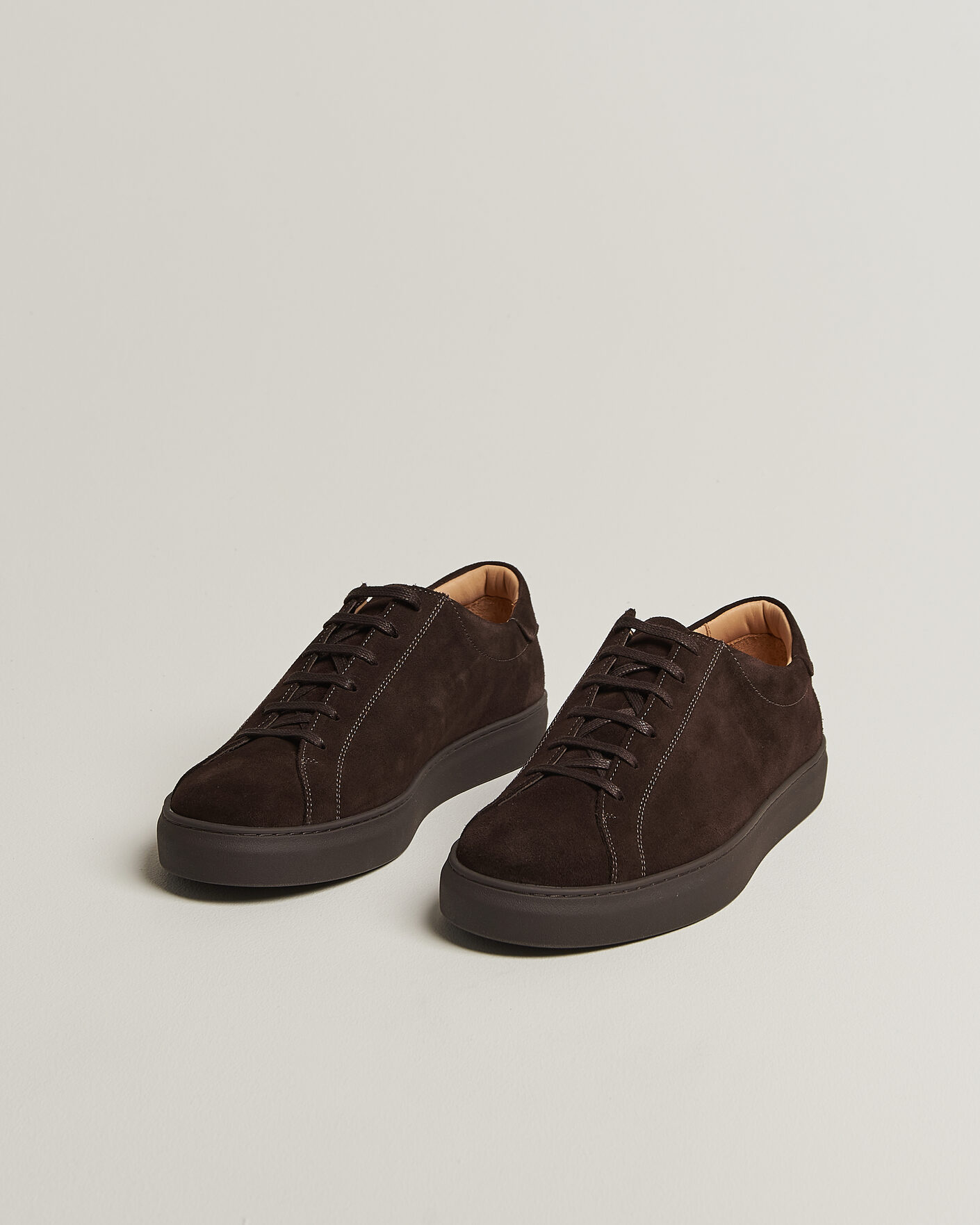 Heren | Sneakers | Myrqvist | Oaxen Monochrome III Sneakers Dark Brown Suede