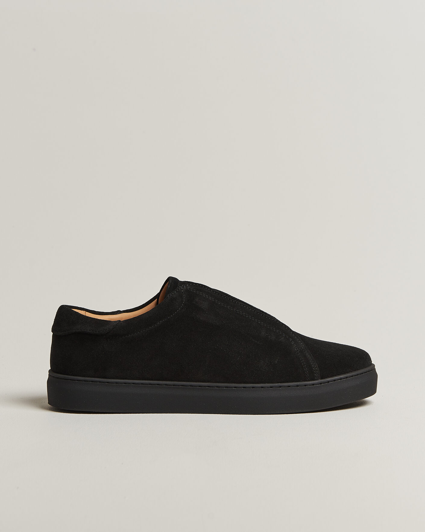 Heren | Sneakers | Myrqvist | Alnö Monochrome II Sneakers Black Suede