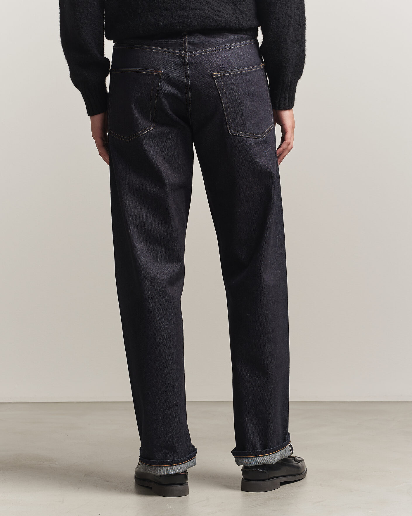 Heren | Broeken | Sunflower | Loose Selvedge Jeans Raw Indigo