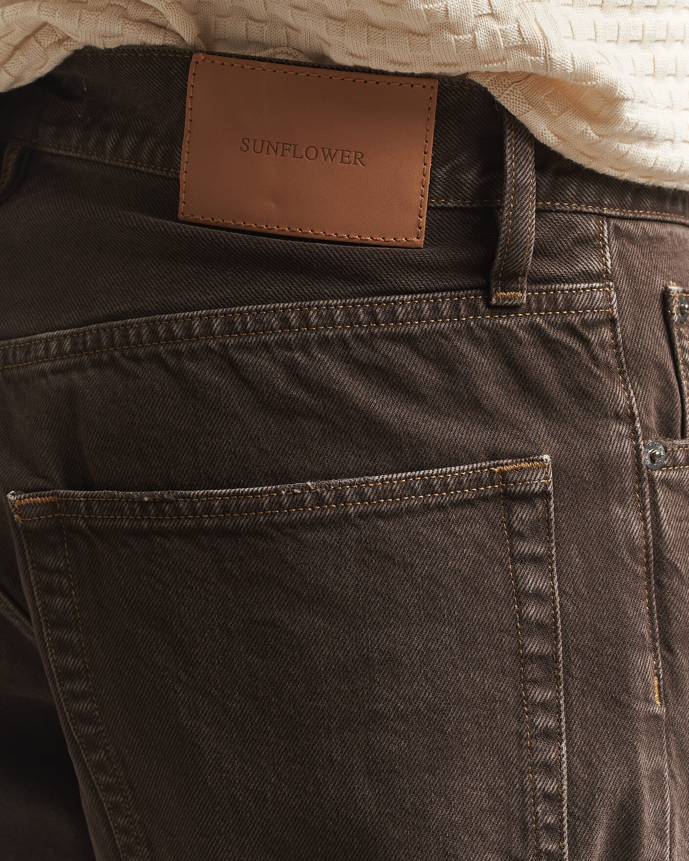 Heren | Jeans | Sunflower | Loose Jeans Vintage Brown