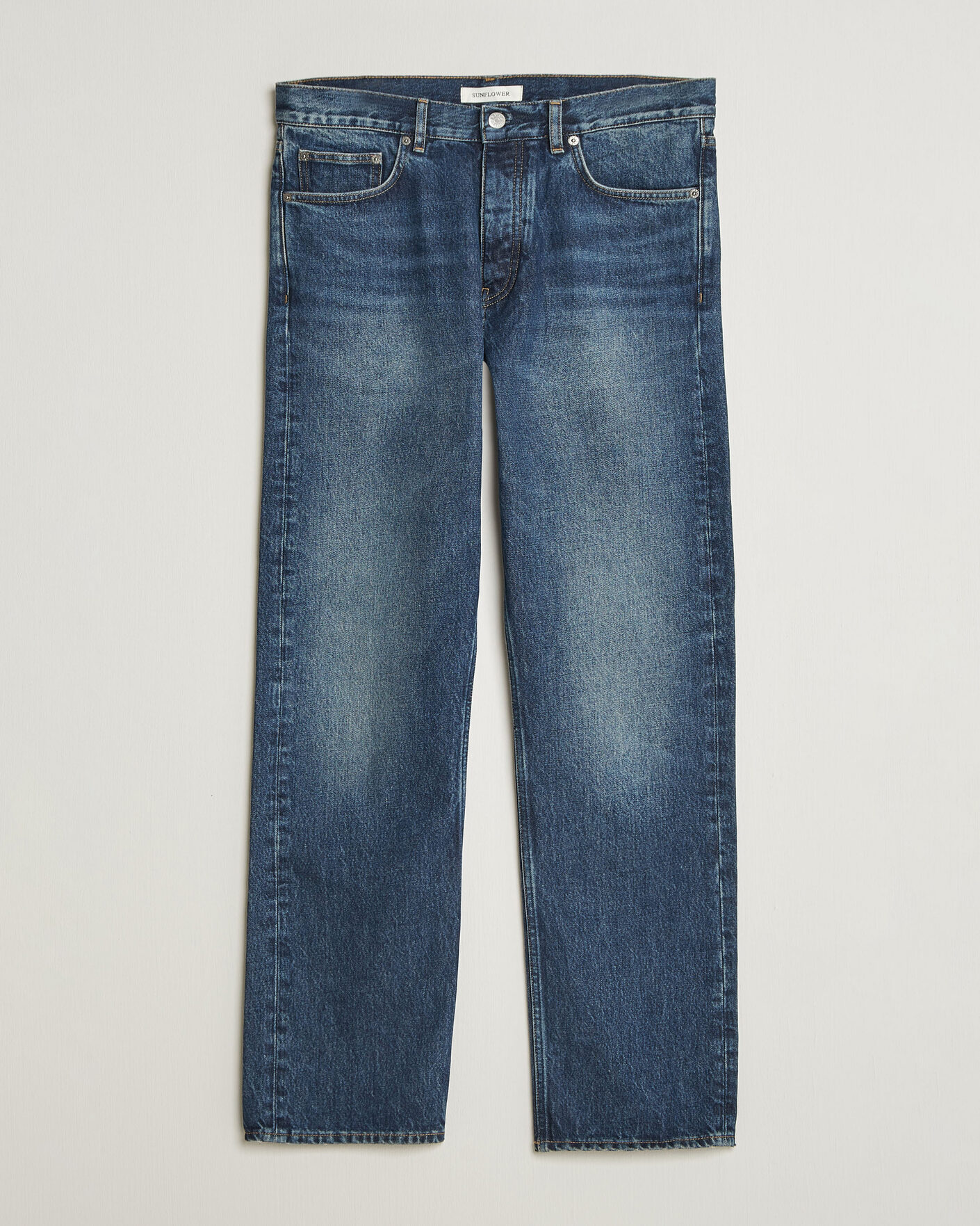 Heren | Broeken | Sunflower | New Standard Jeans Dark Blue Worn