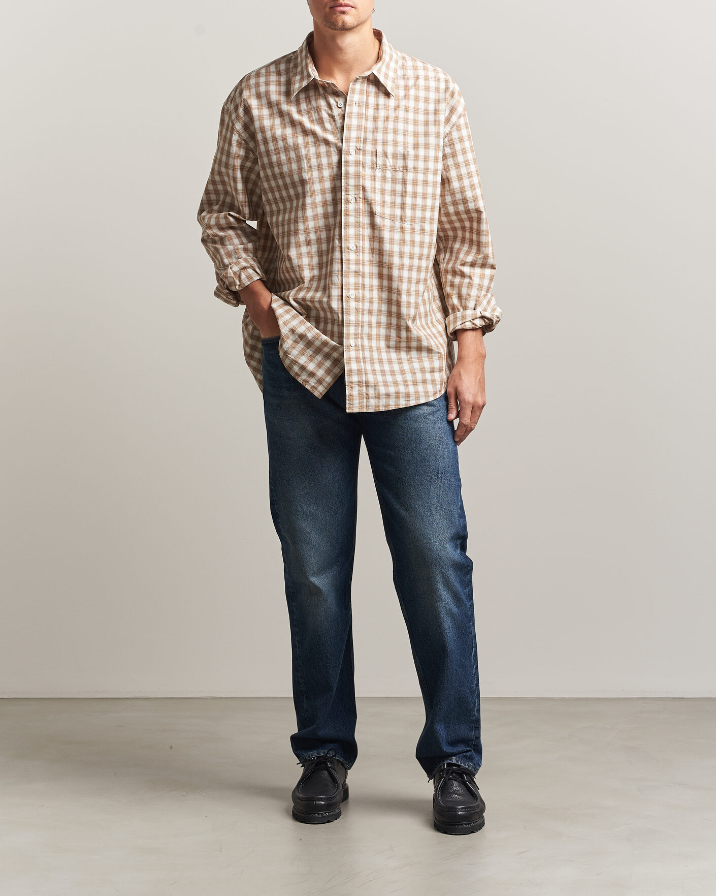 Heren | Broeken | Sunflower | New Standard Jeans Dark Blue Worn