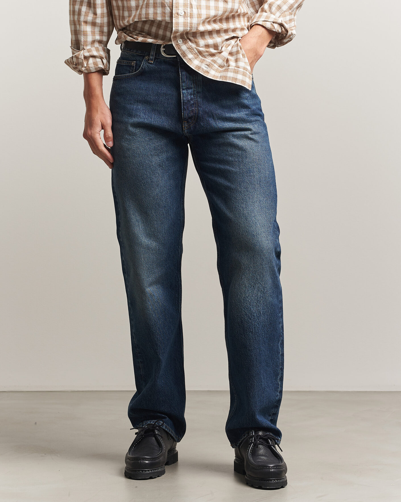 Heren | Broeken | Sunflower | New Standard Jeans Dark Blue Worn