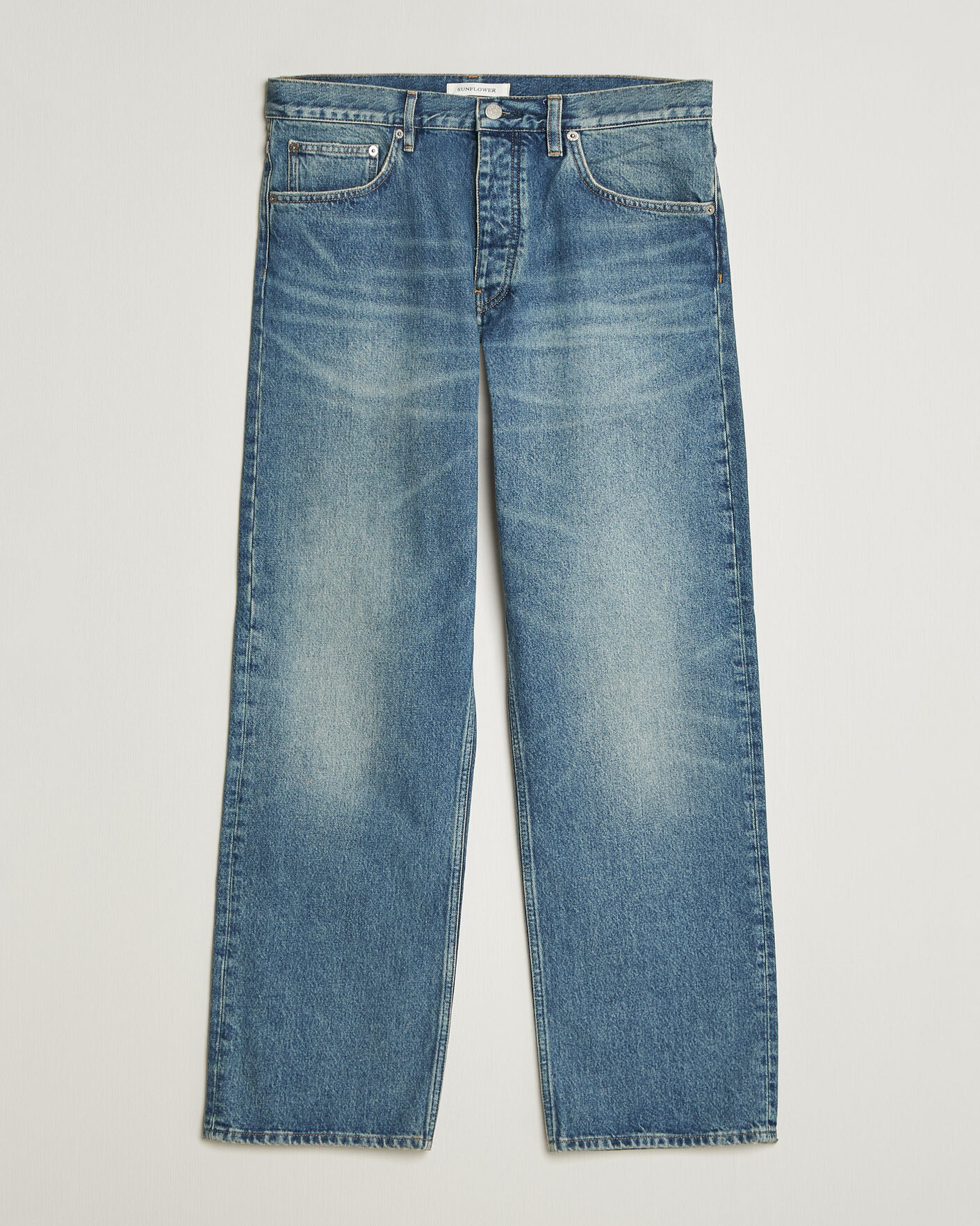 Heren | Broeken | Sunflower | Loose Jeans Blue Vintage