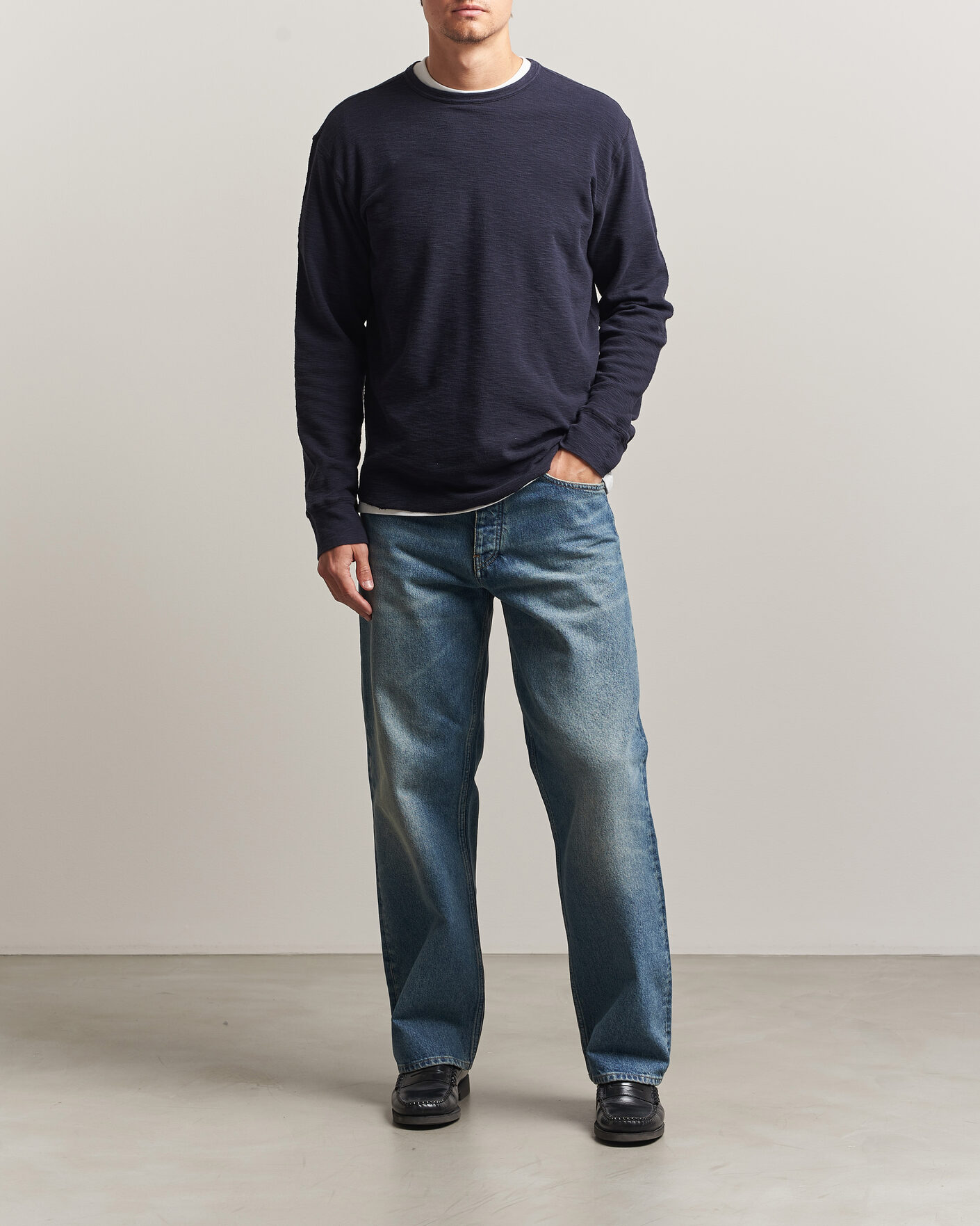 Heren | Broeken | Sunflower | Loose Jeans Blue Vintage