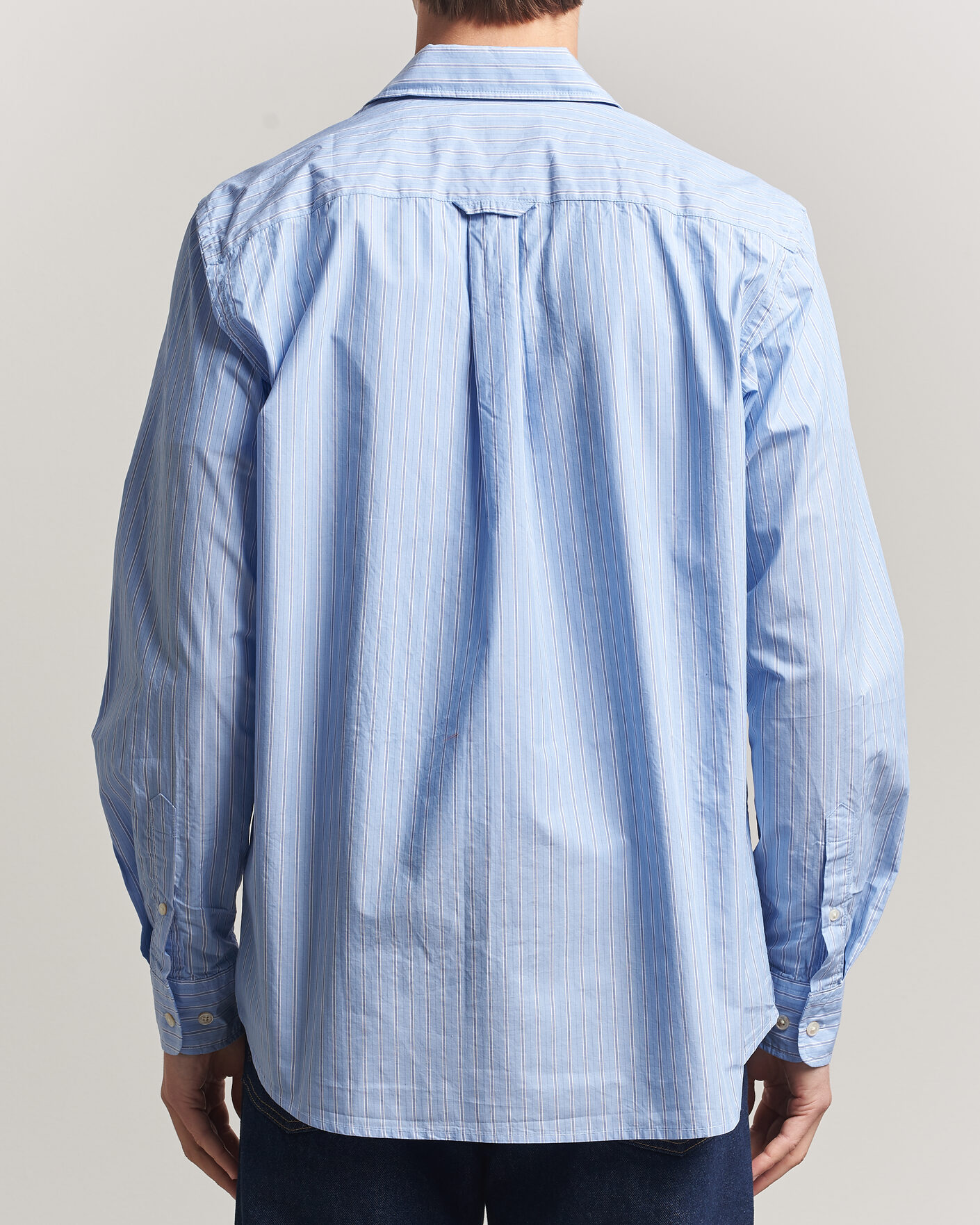 Heren | Overhemden | Forét | Maple Regular Fit Poplin Shirt Light Blue