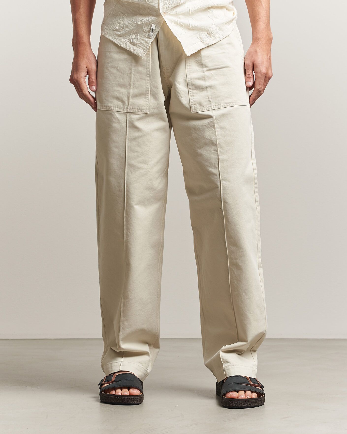 Heren | Broeken | Forét | Searcher Fatigue Pants Cloud