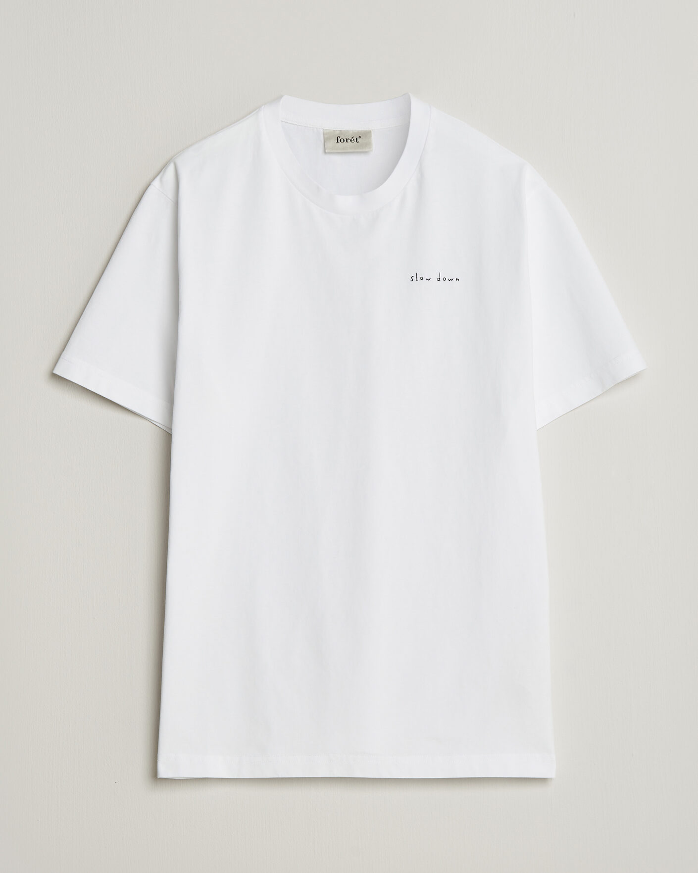 Heren | T-shirts | Forét | Slow Down T-Shirt White