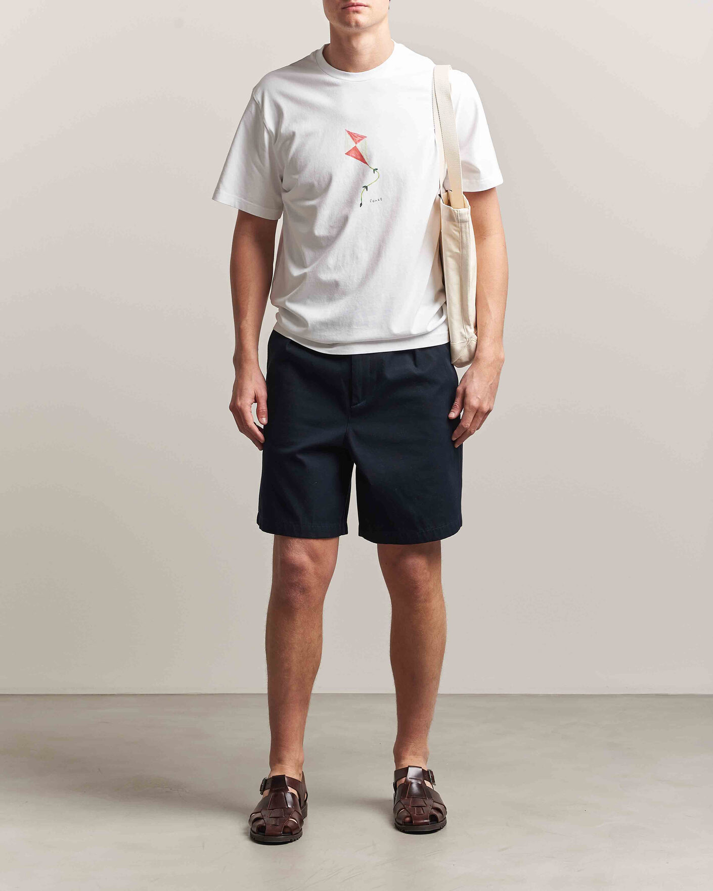 Heren | T-shirts | Forét | Fly T-Shirt White