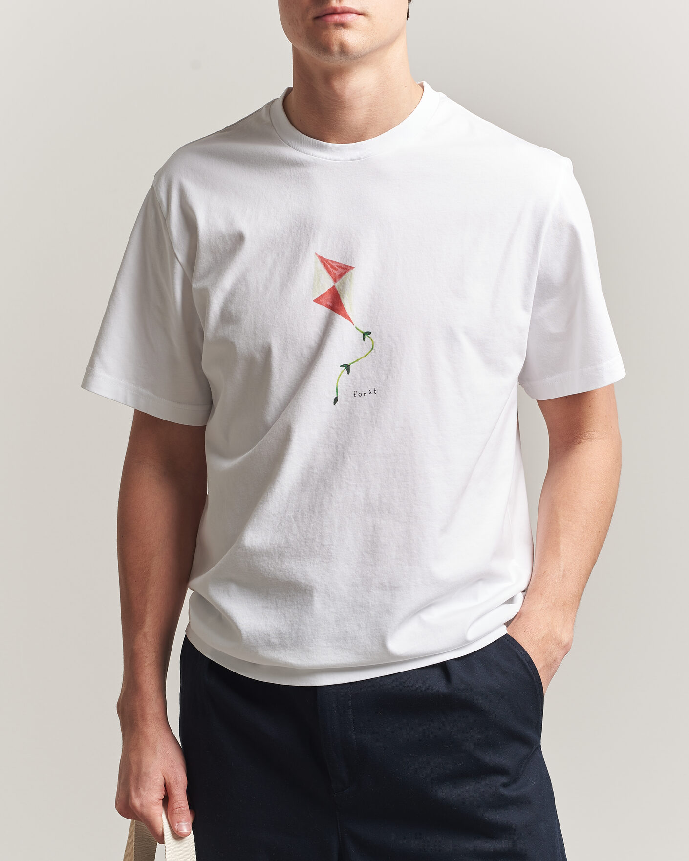 Heren | T-shirts | Forét | Fly T-Shirt White