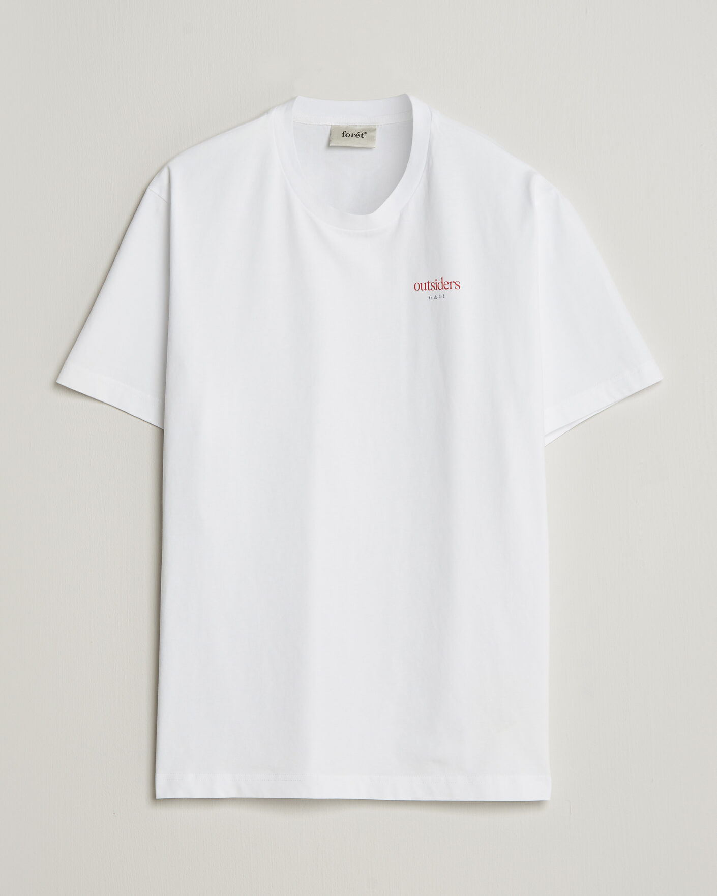 Heren | T-shirts | Forét | To Do Back Print T-Shirt White