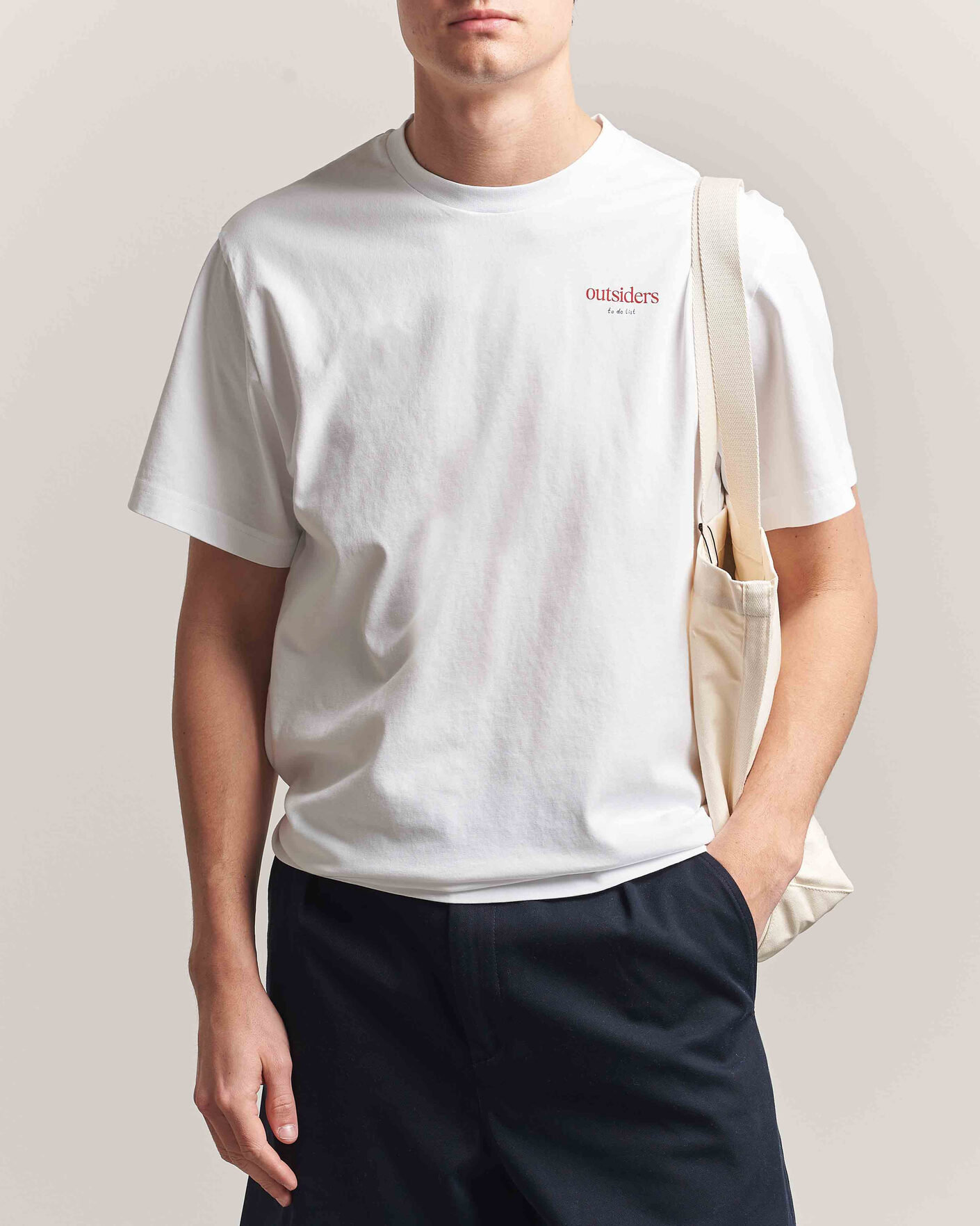 Heren | T-shirts | Forét | To Do Back Print T-Shirt White