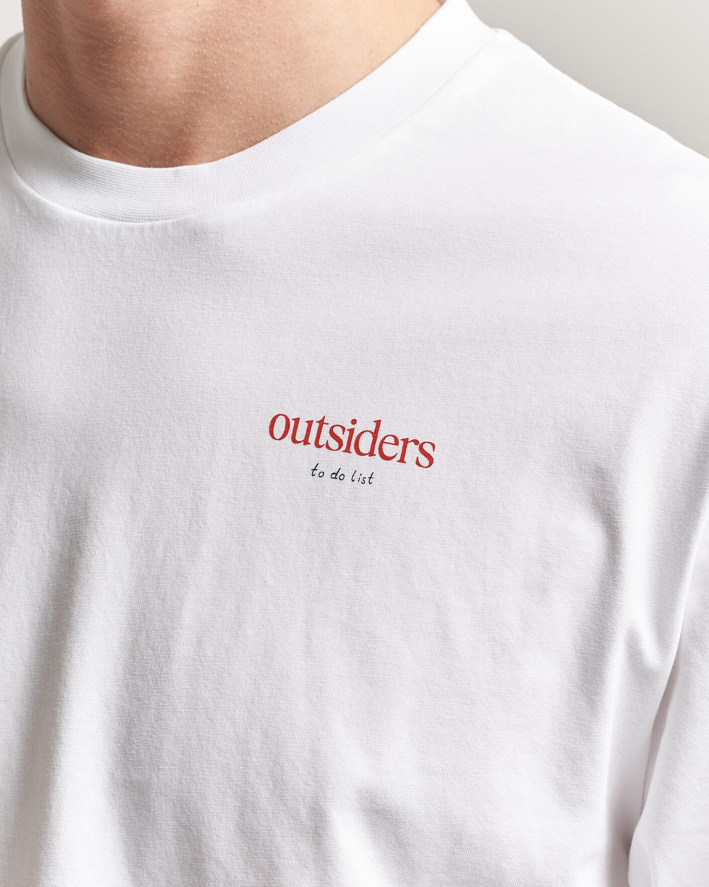 Heren | T-shirts | Forét | To Do Back Print T-Shirt White