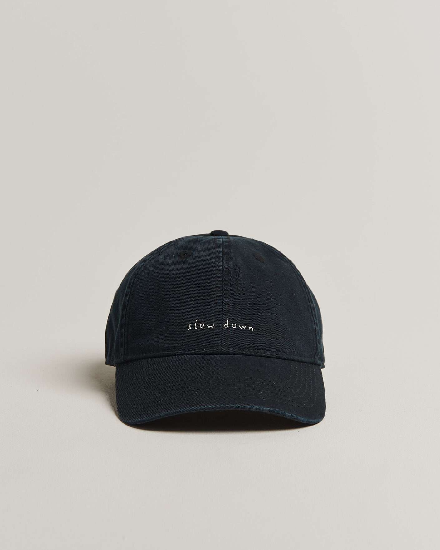 Heren | Hoeden en petten | Forét | Slow Down Washed Cap Black