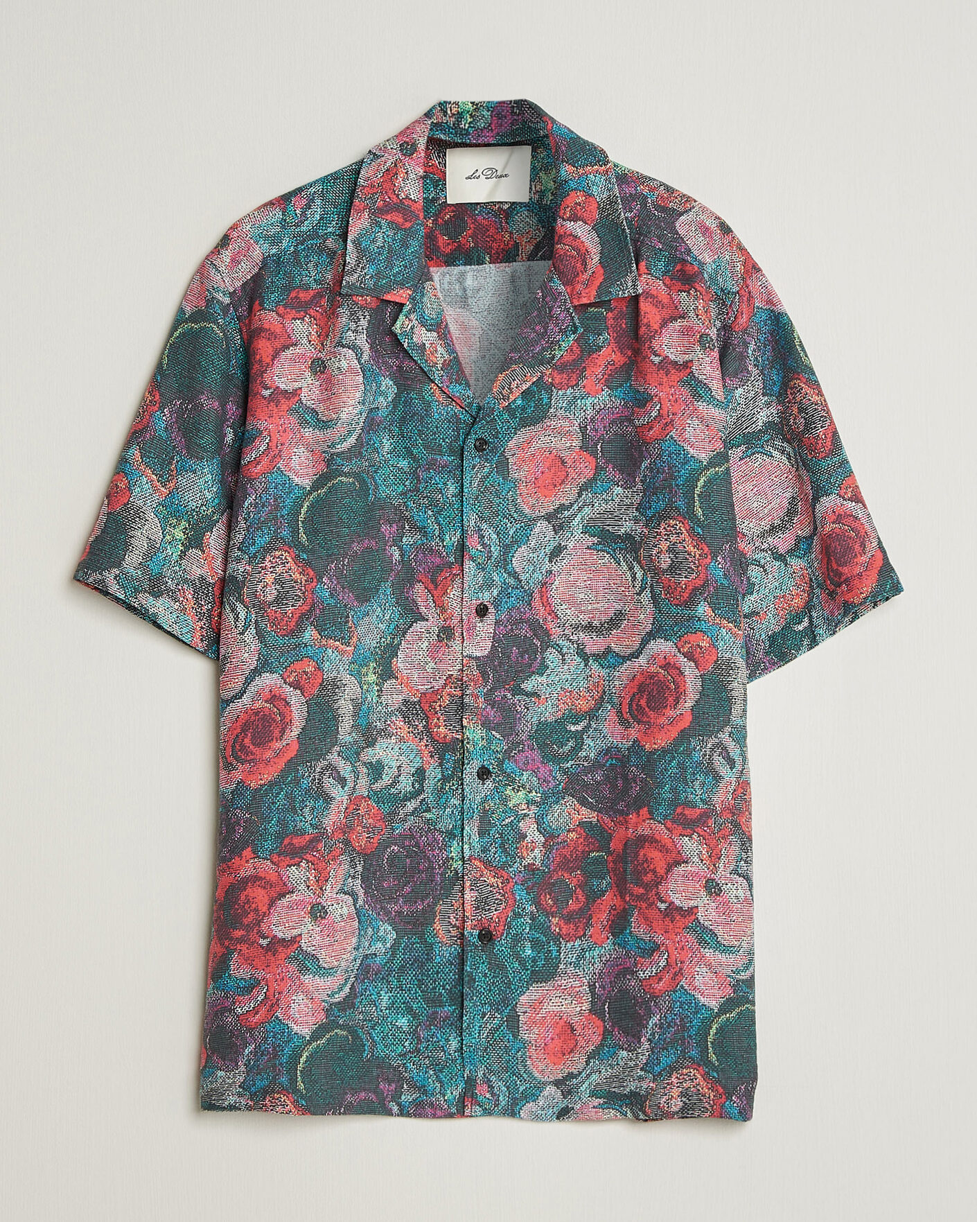 Heren | Overhemden | LES DEUX | Bouquet AOP Short Sleeve Shirt Multi