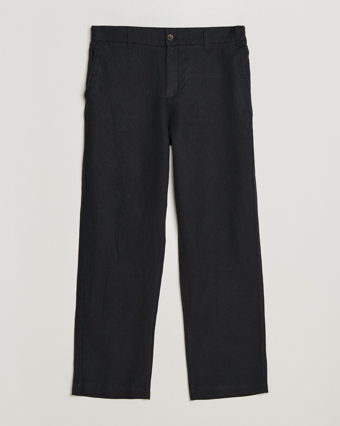 Heren | Broeken | LES DEUX | Linen Comfort Suit Pants Black