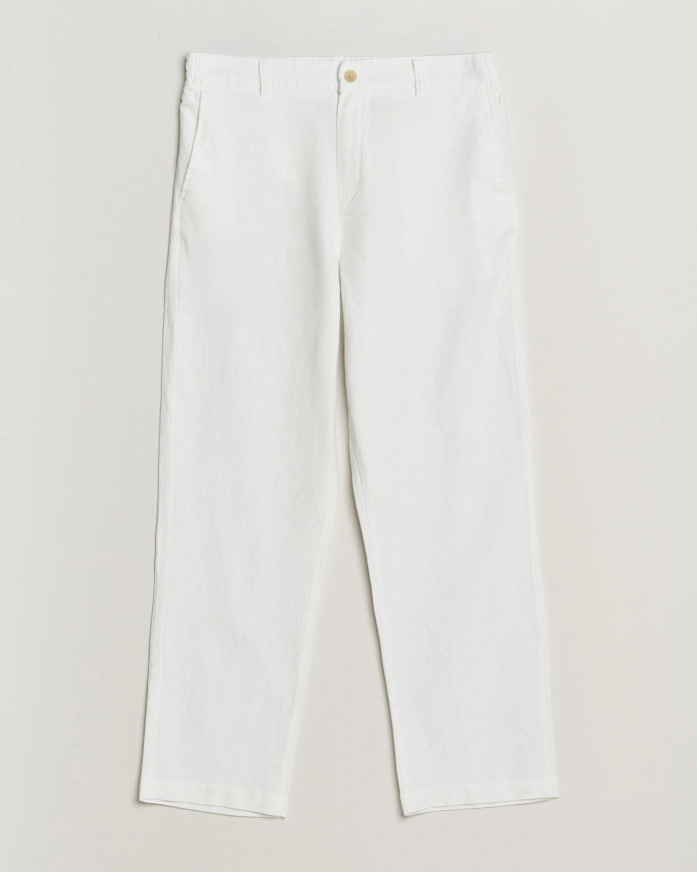 Heren | Broeken | LES DEUX | Linen Comfort Suit Pants White