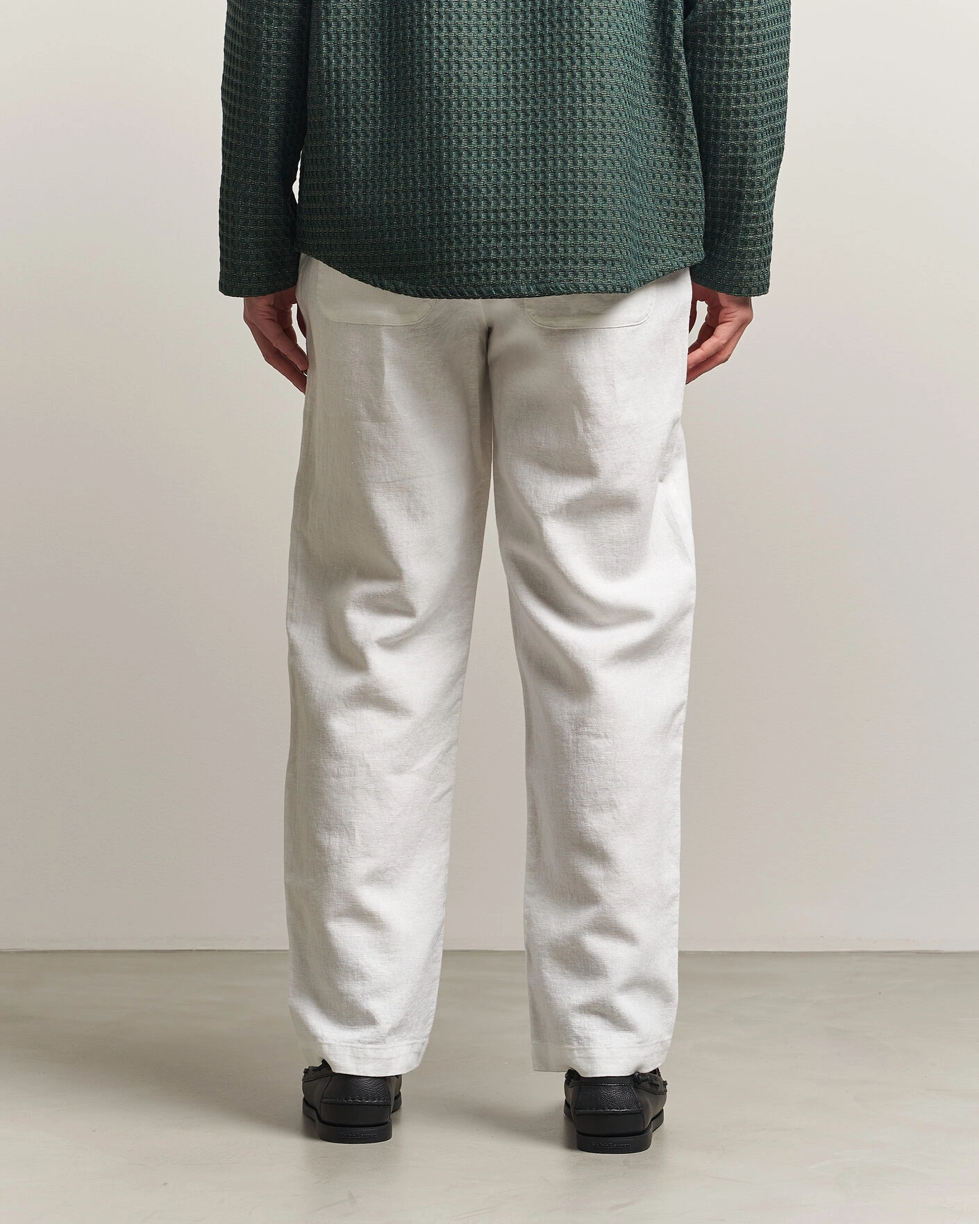 Heren | Broeken | LES DEUX | Linen Comfort Suit Pants White