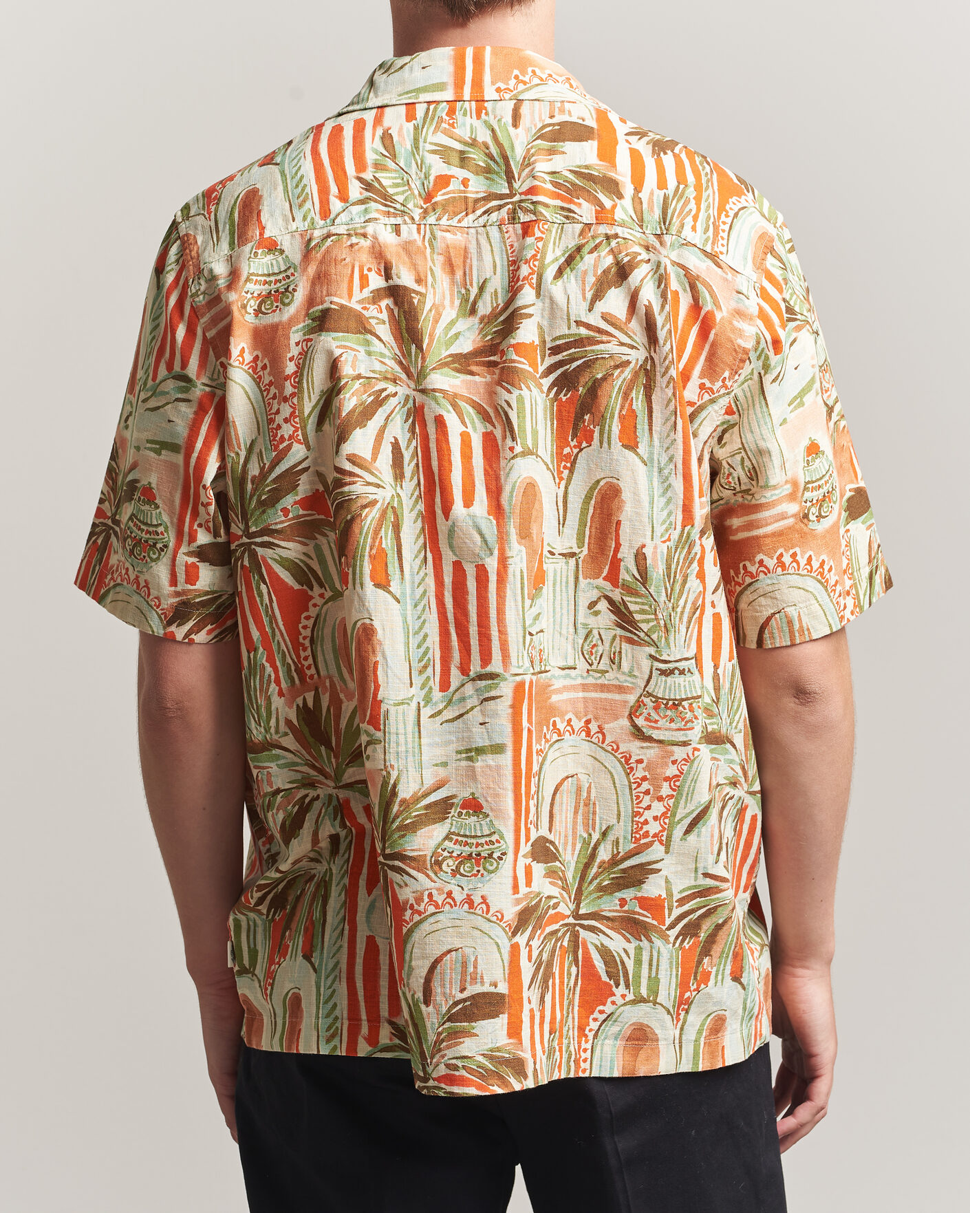 Heren | Overhemden | LES DEUX | Palm AOP Short Sleeve Shirt Multi