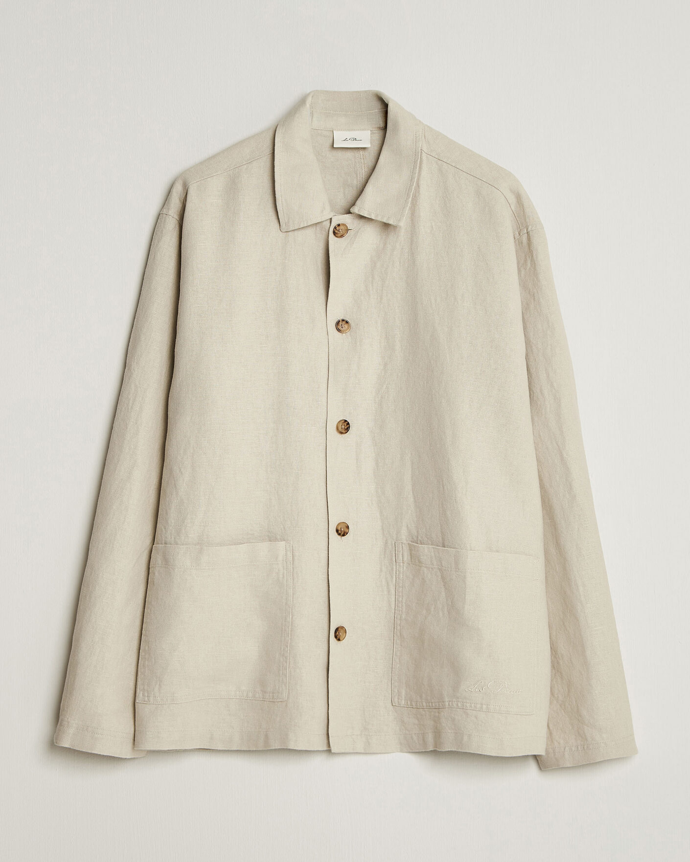 Heren | Overhemden | LES DEUX | Linen Overshirt Light Sand