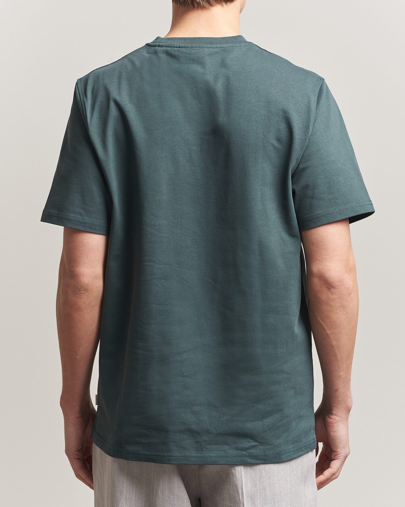 Heren | T-shirts | LES DEUX | Court Printed T-Shirt Pine Green