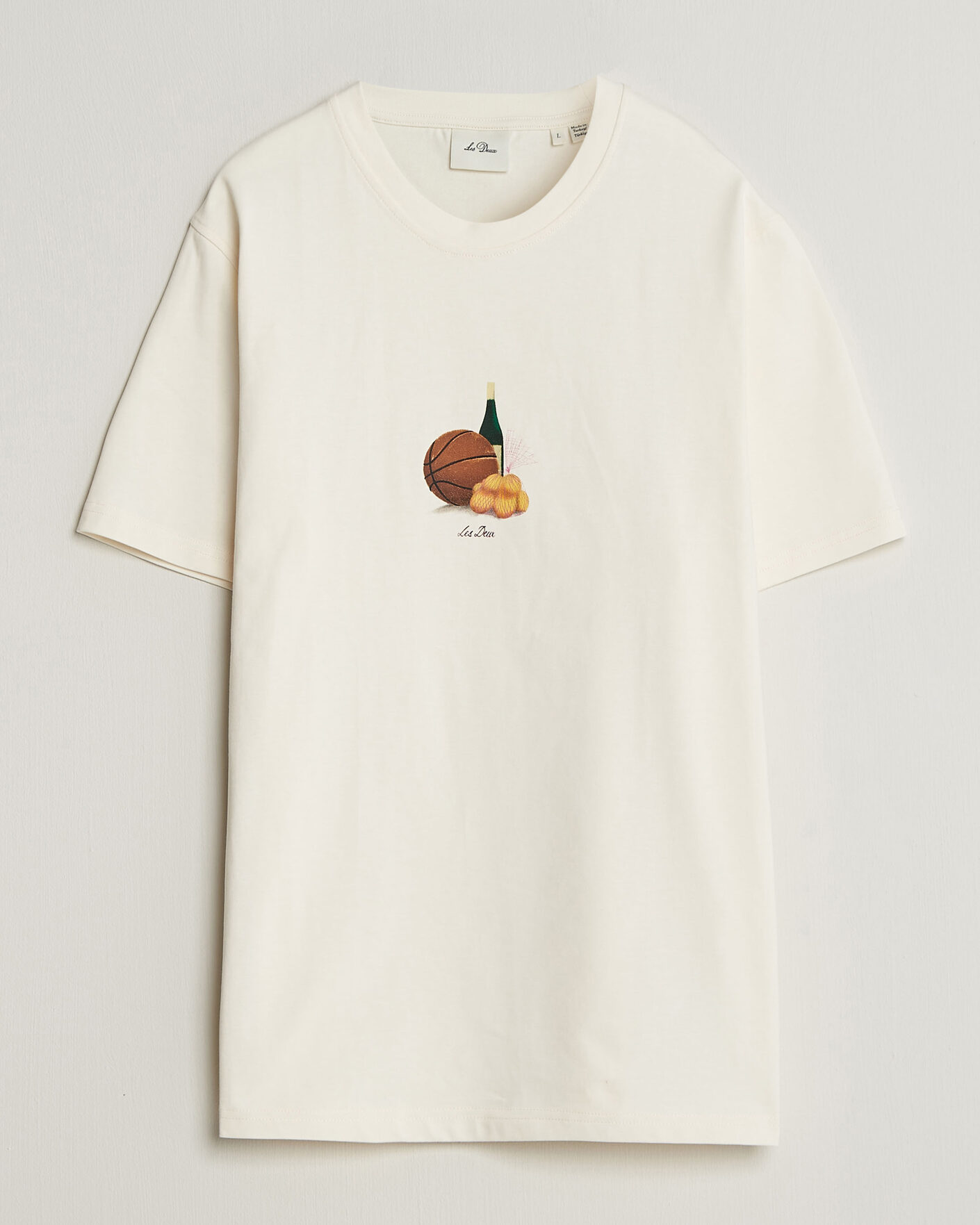 Heren | T-shirts | LES DEUX | Lemons Printed T-Shirt Eggnog White