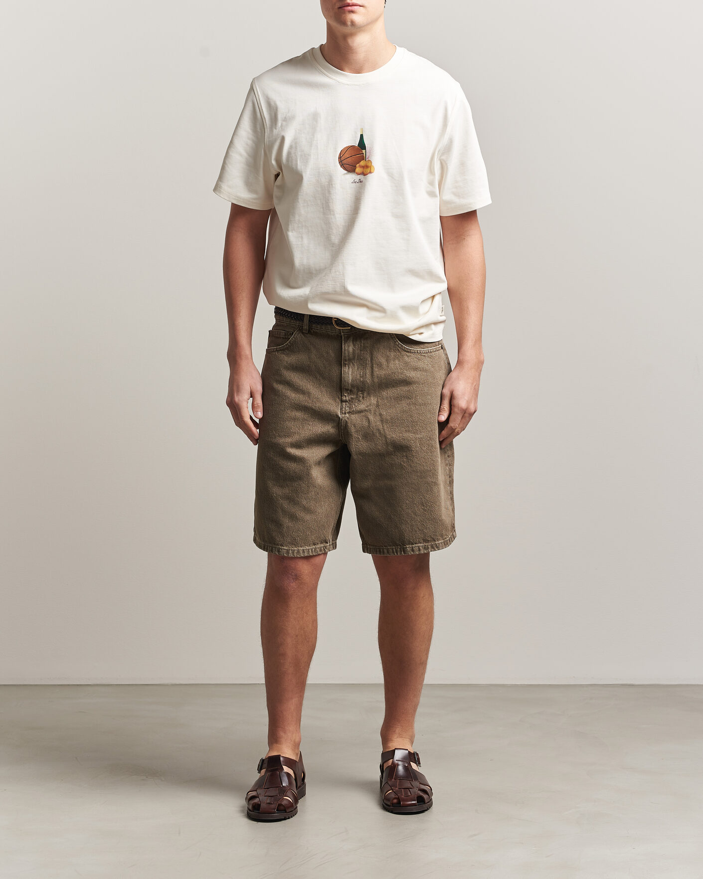 Heren | Korte broek | LES DEUX | Denim Shorts Light Brown