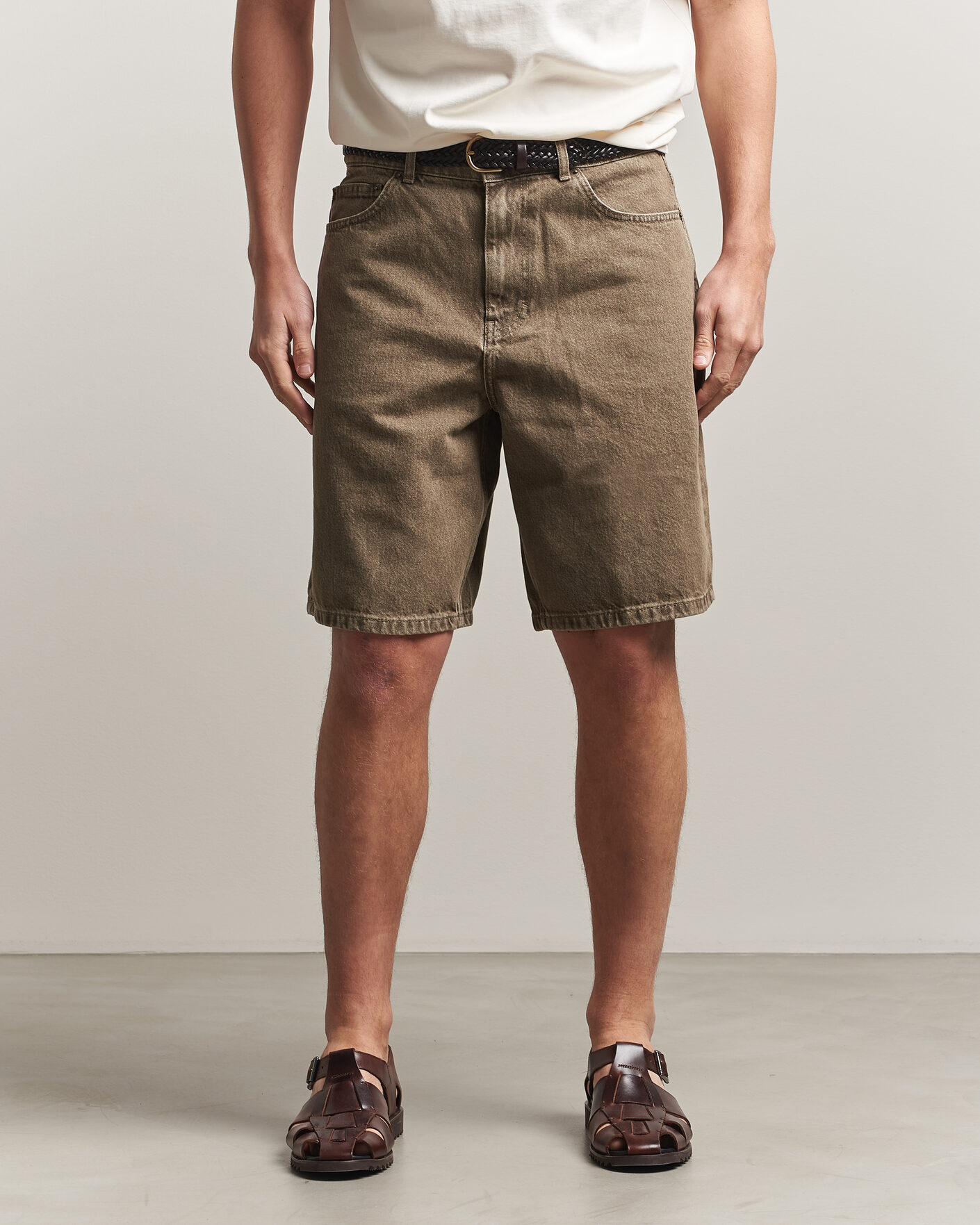 Heren | Korte broek | LES DEUX | Denim Shorts Light Brown