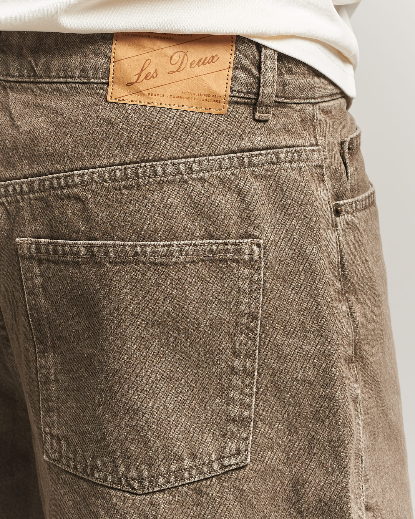 Heren | Korte broek | LES DEUX | Denim Shorts Light Brown