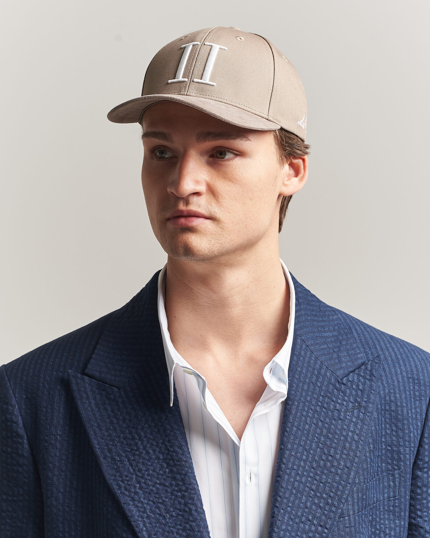 Heren | Hoeden en petten | LES DEUX | Baseball Cap Suede II Desert Taupe Beige